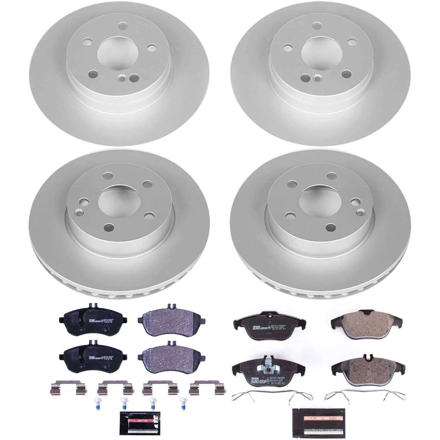 Power Stop - ESK5791 - Front and Rear - Disc Brake Pad and Rotor Kit