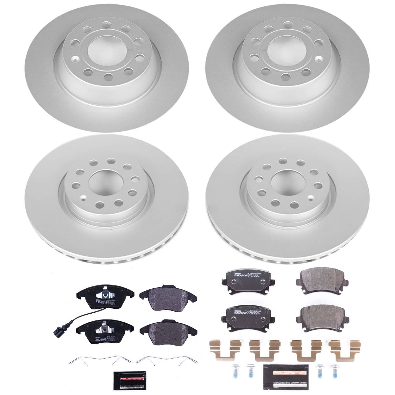Power Stop - ESK5798 - Front and Rear - Disc Brake Pad and Rotor Kit