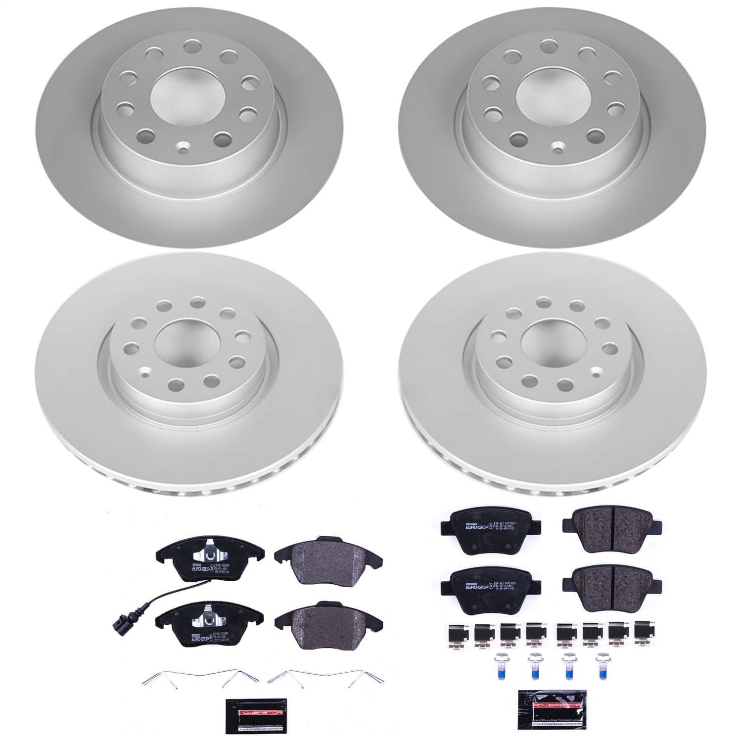 Power Stop - ESK5801 - Front and Rear - Disc Brake Pad and Rotor Kit