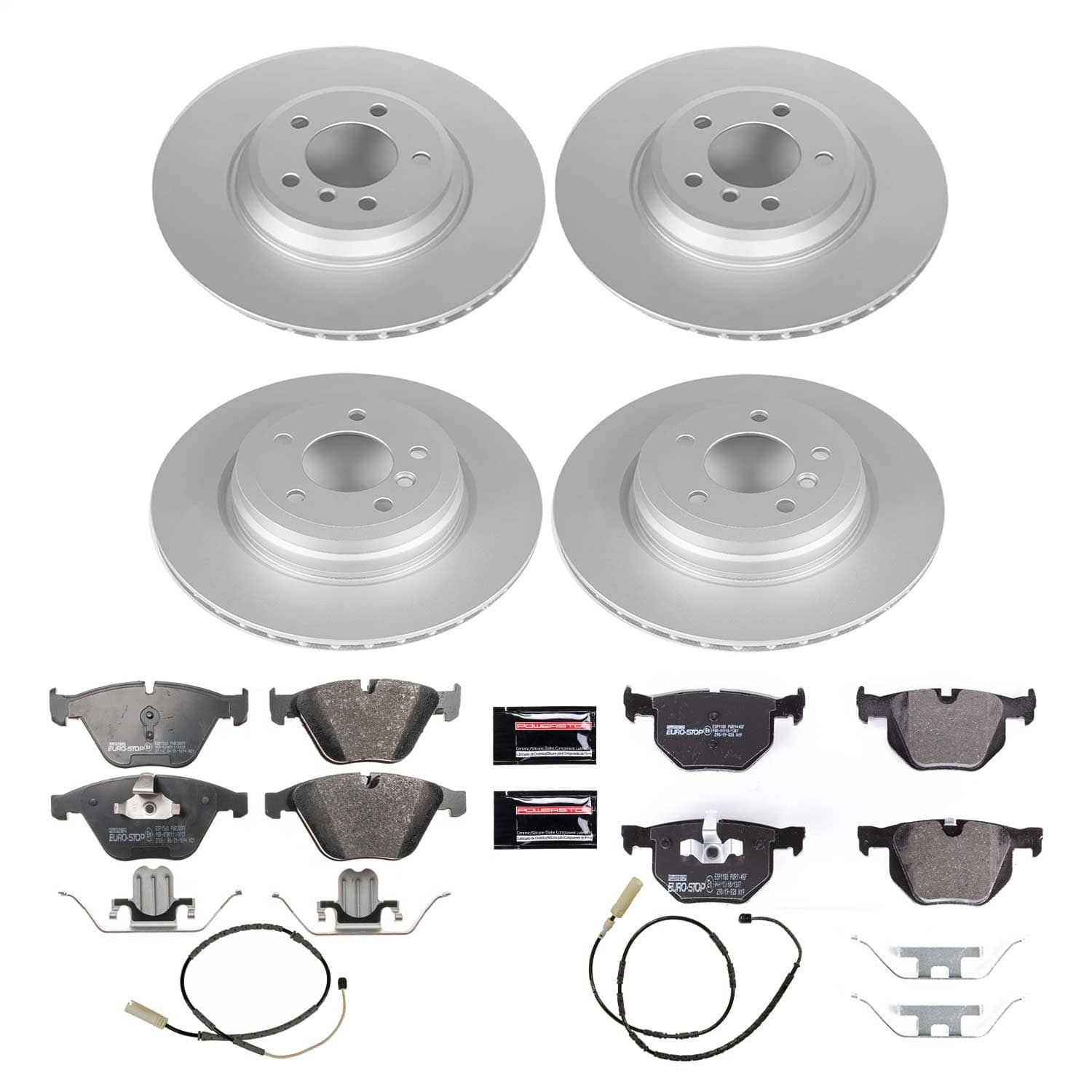 Power Stop - ESK6059 - Front and Rear - Disc Brake Pad and Rotor Kit