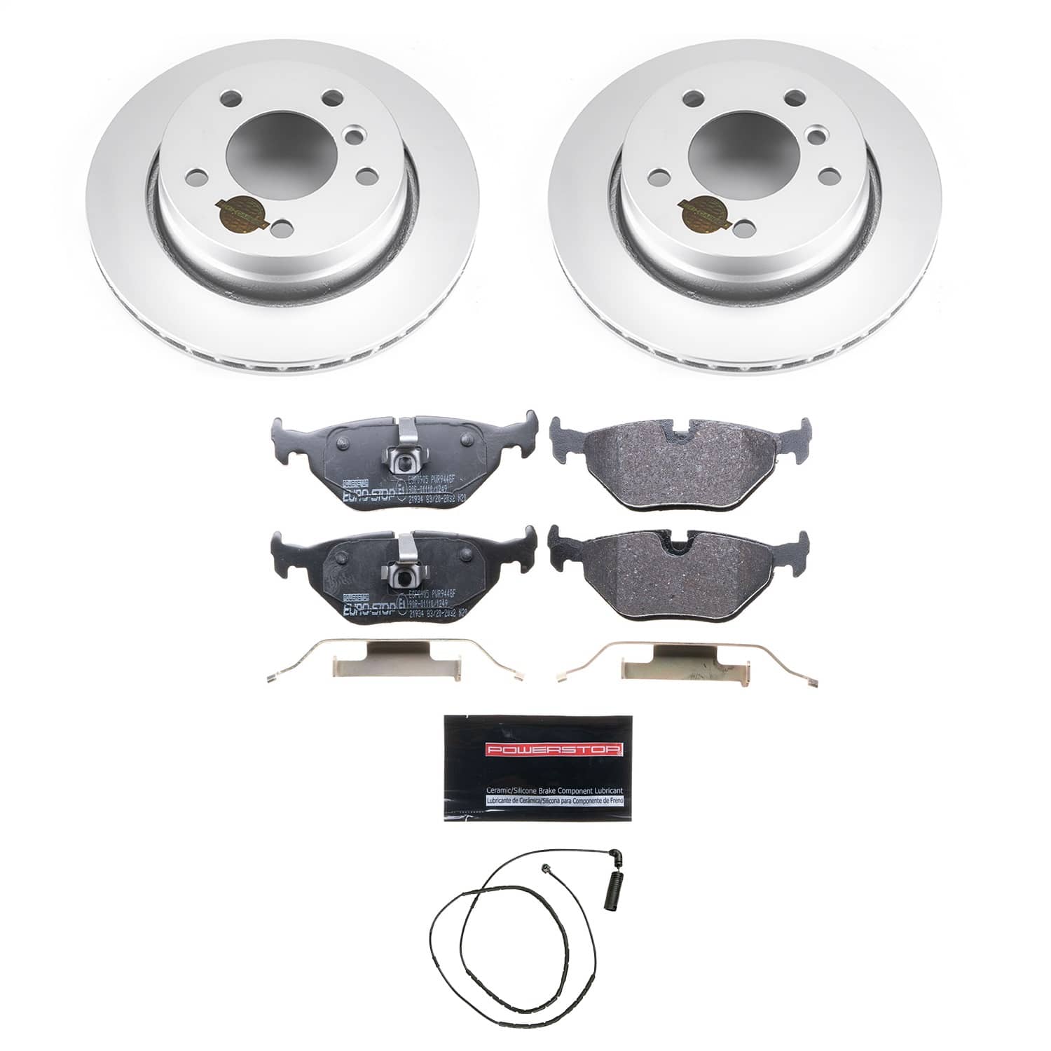 Power Stop - ESK613 - Rear - Disc Brake Pad and Rotor Kit