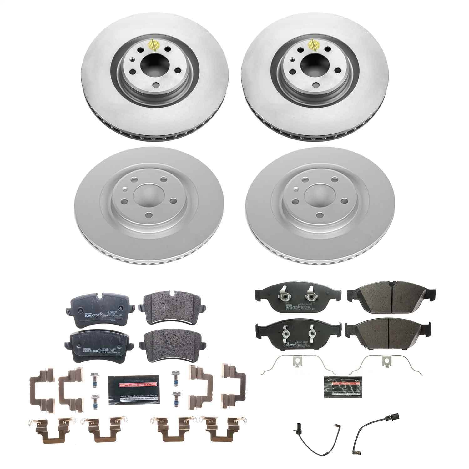 Power Stop - ESK6132 - Front and Rear - Disc Brake Pad and Rotor Kit