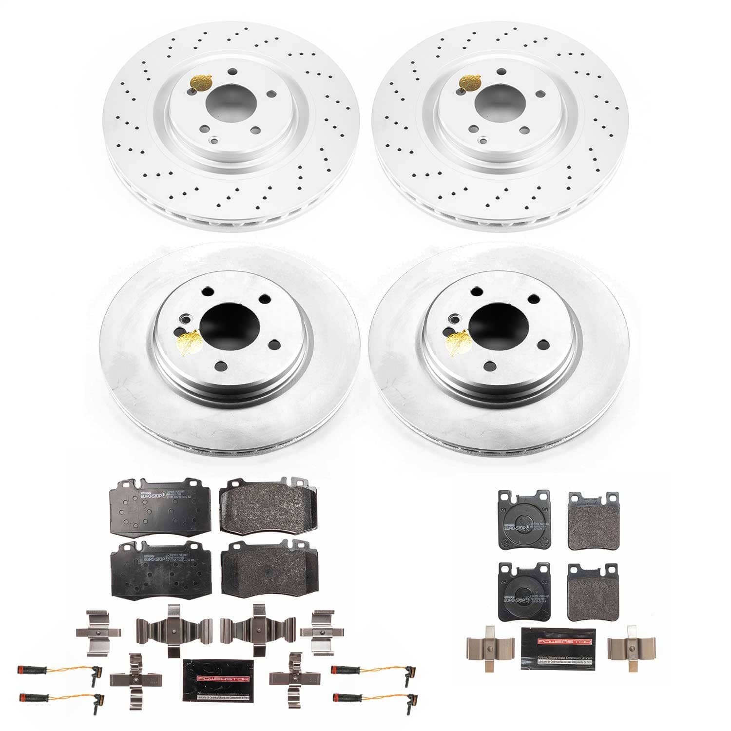 Power Stop - ESK6204 - Front and Rear - Disc Brake Pad and Rotor Kit