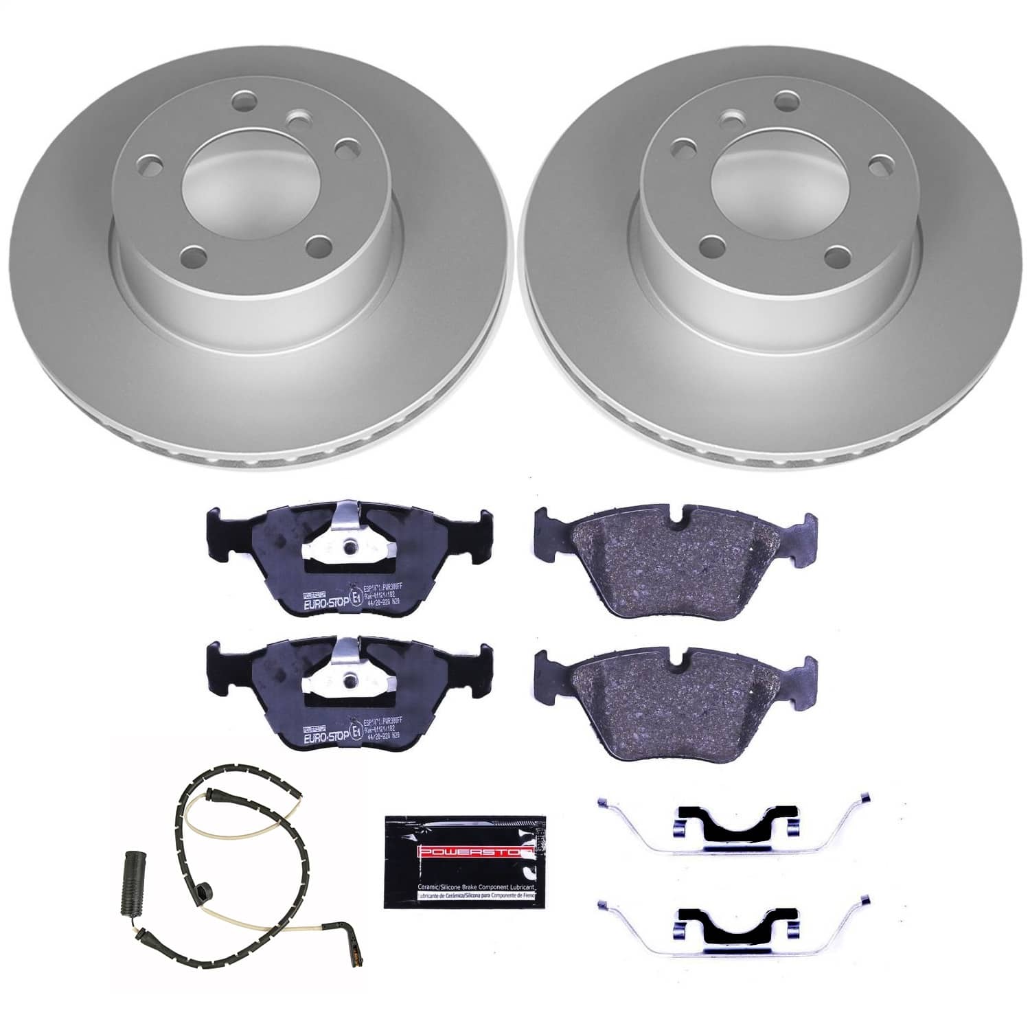 Power Stop - ESK628 - Front - Disc Brake Pad and Rotor Kit