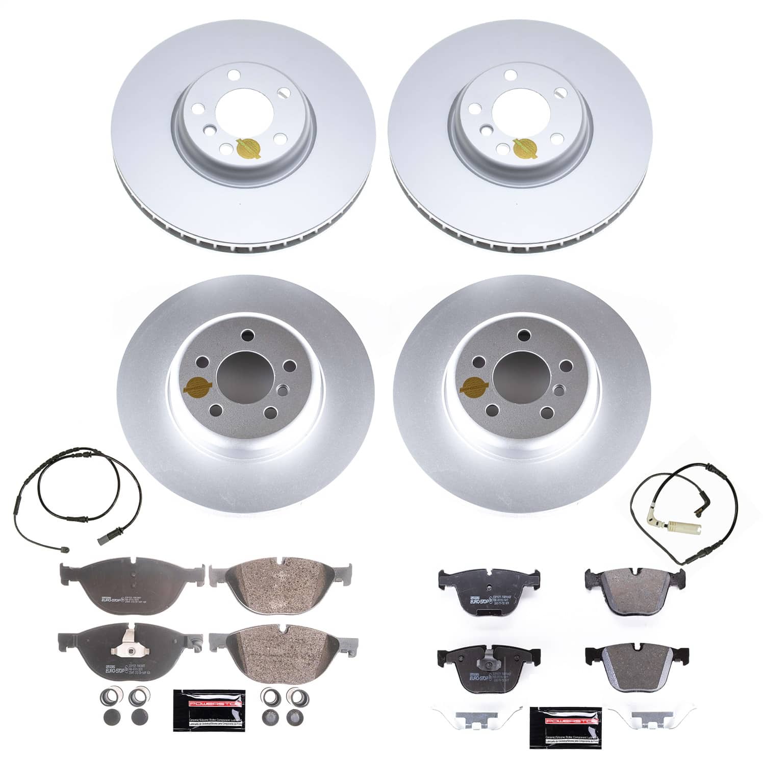 Power Stop - ESK6421 - Front and Rear - Disc Brake Pad and Rotor Kit