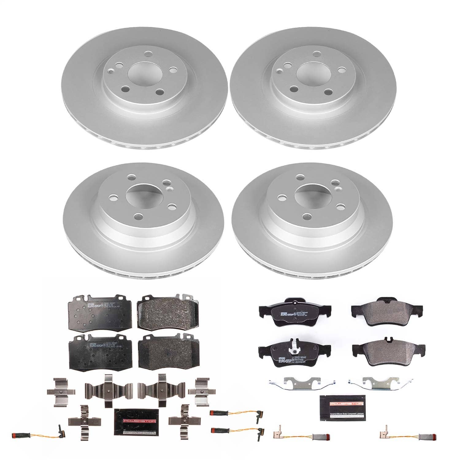 Power Stop - ESK6598 - Front and Rear - Disc Brake Pad and Rotor Kit