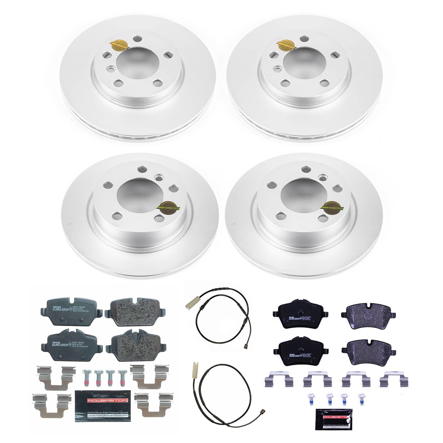 Power Stop - ESK6663 - Front and Rear - Disc Brake Pad and Rotor Kit