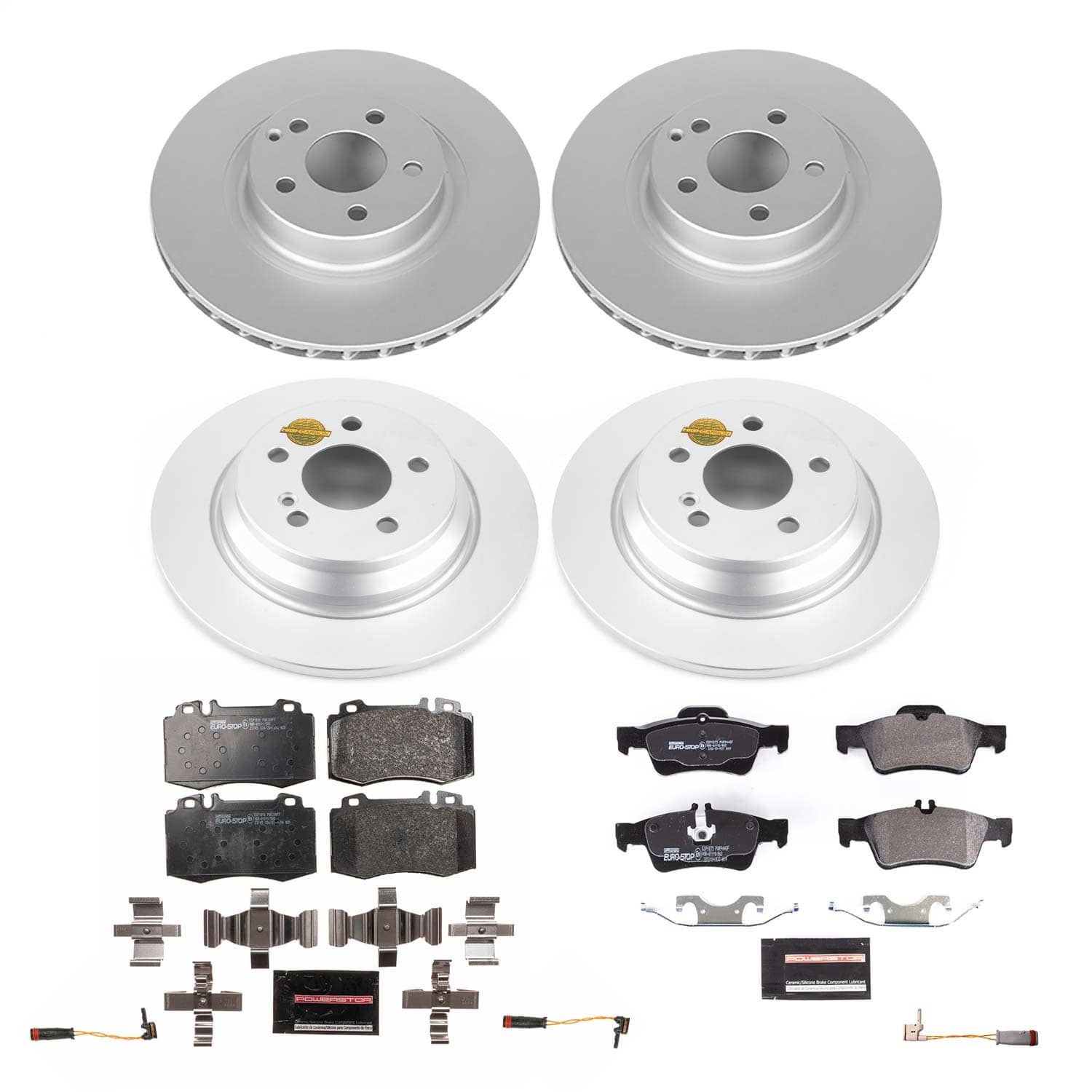 Power Stop - ESK6754 - Front and Rear - Disc Brake Pad and Rotor Kit