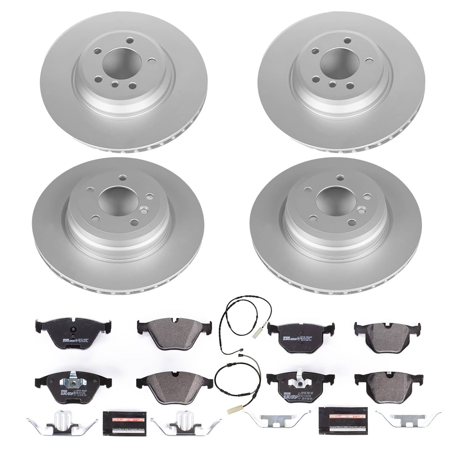 Power Stop - ESK7021 - Front and Rear - Disc Brake Pad and Rotor Kit