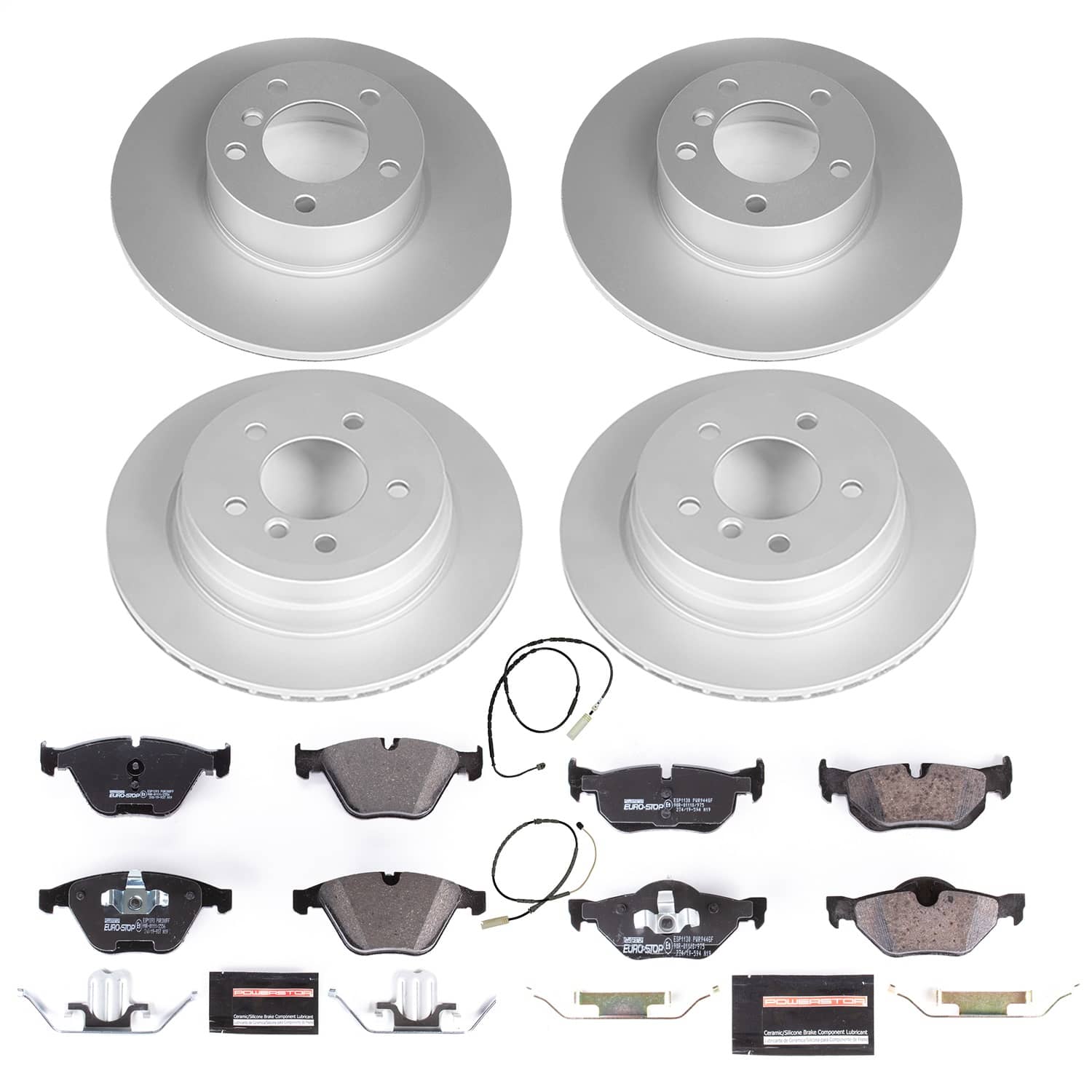 Power Stop - ESK7025 - Front and Rear - Disc Brake Pad and Rotor Kit