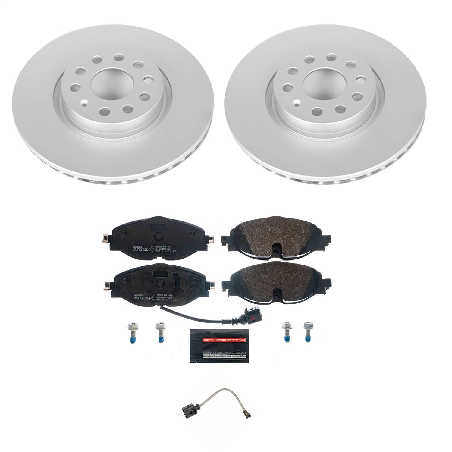 Power Stop - ESK7082 - Front - Disc Brake Pad and Rotor Kit