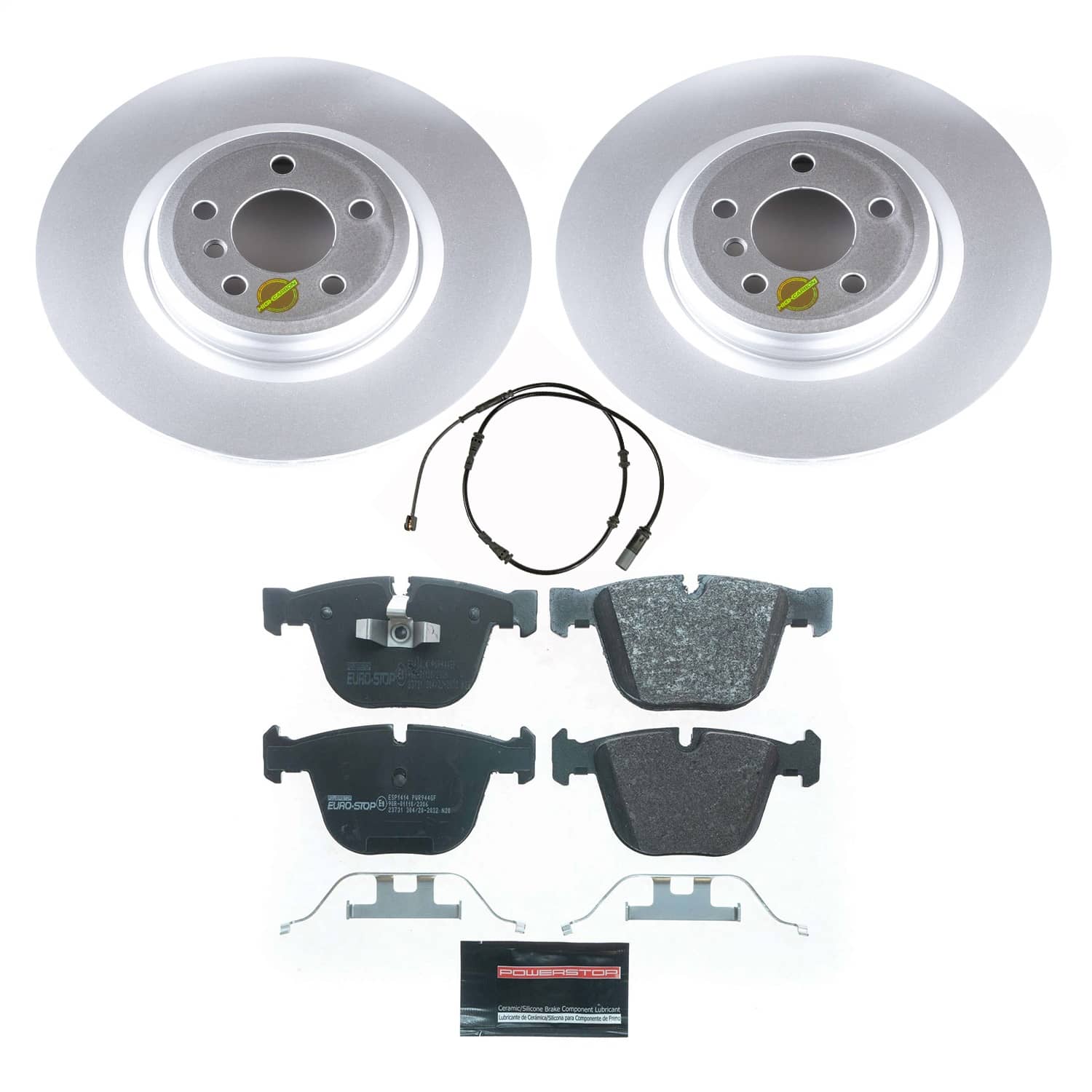 Power Stop - ESK7087 - Rear - Disc Brake Pad and Rotor Kit