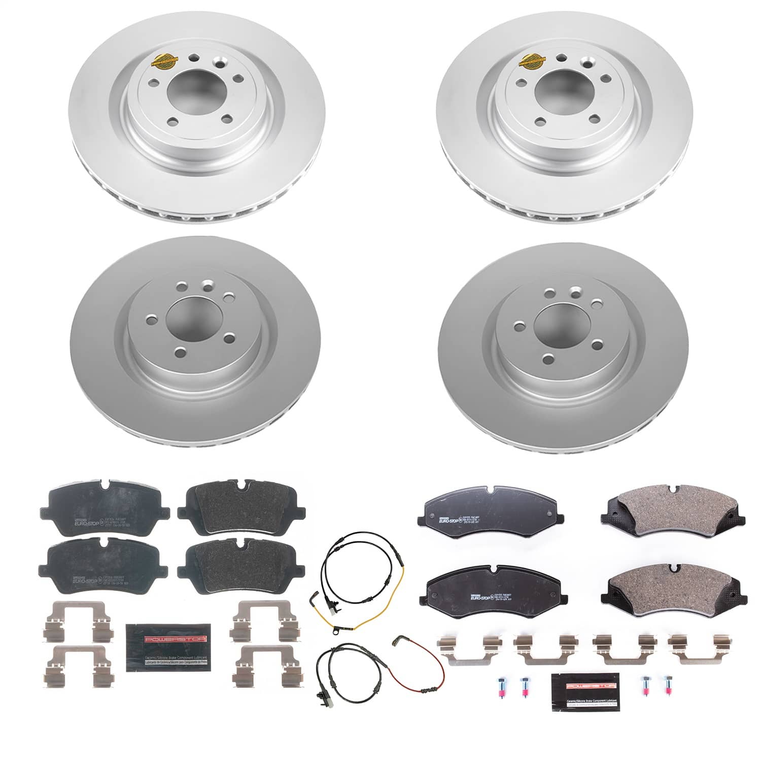 Power Stop - ESK7260 - Front and Rear - Disc Brake Pad and Rotor Kit