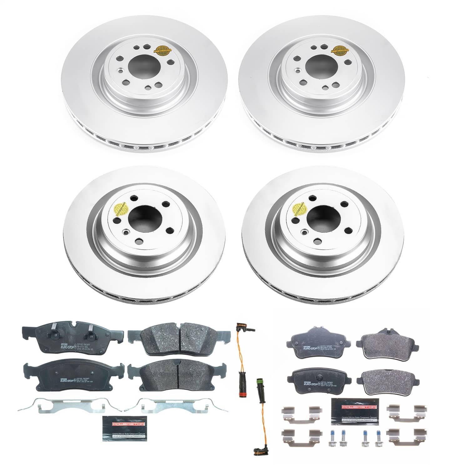 Power Stop - ESK7437 - Front and Rear - Disc Brake Pad and Rotor Kit