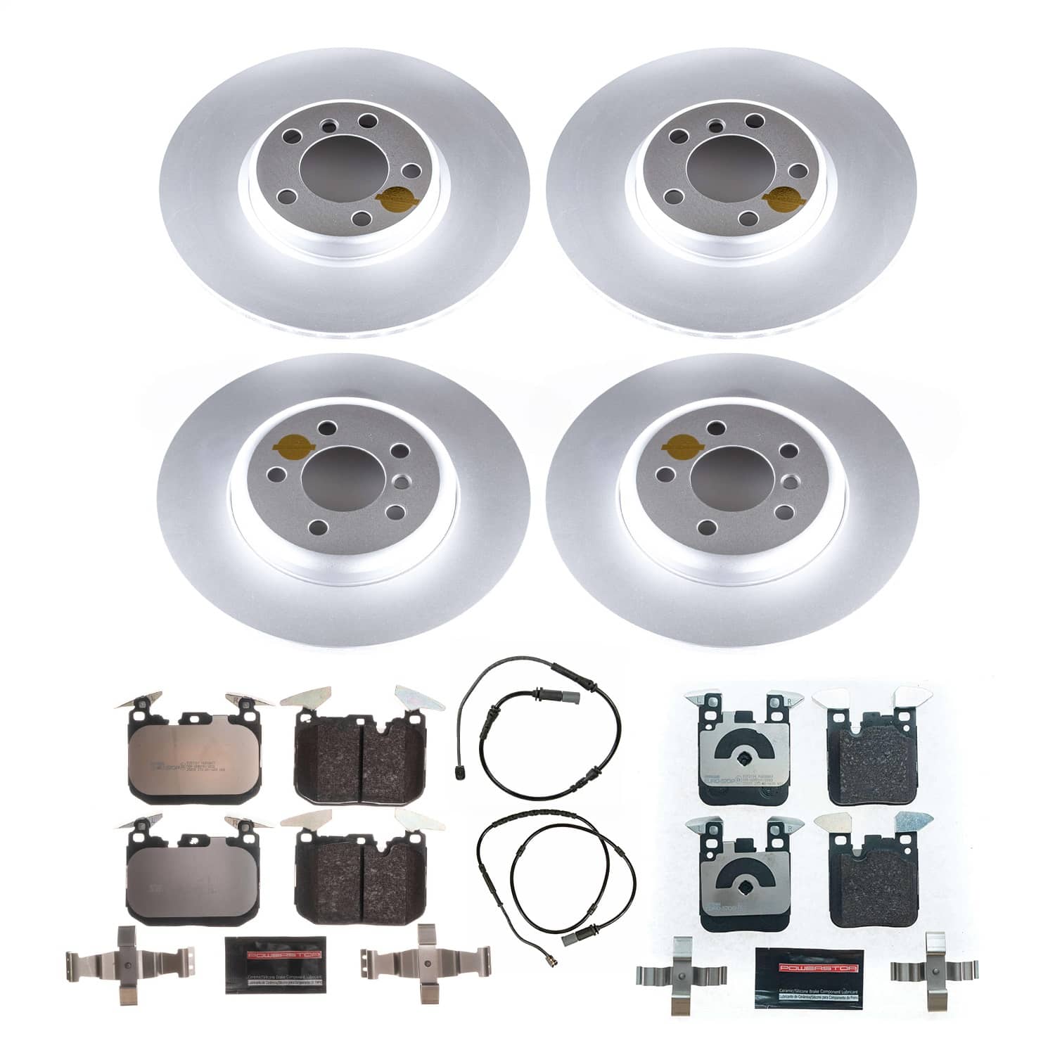 Power Stop - ESK7547 - Front and Rear - Disc Brake Pad and Rotor Kit