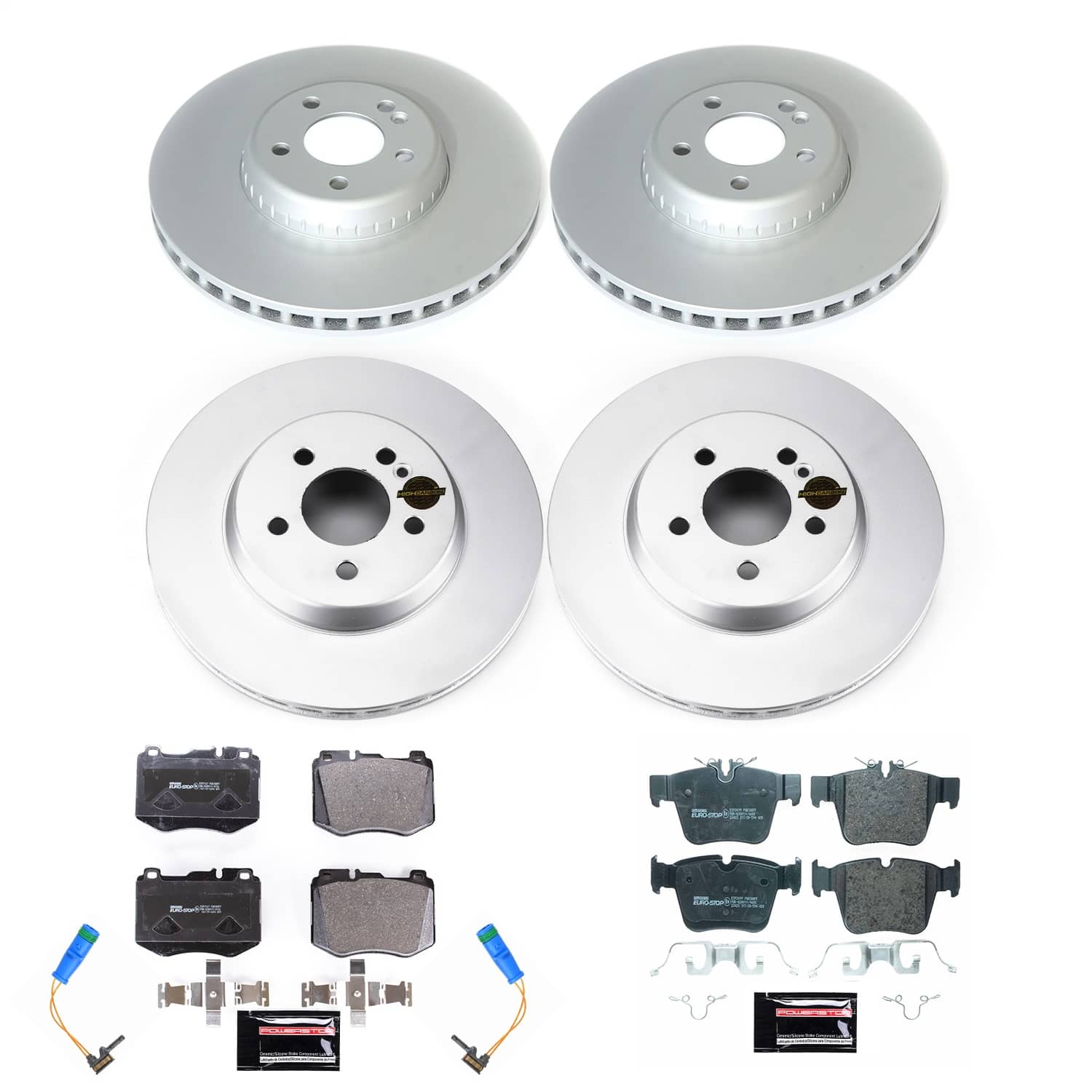 Power Stop - ESK7970 - Front and Rear - Disc Brake Pad and Rotor Kit