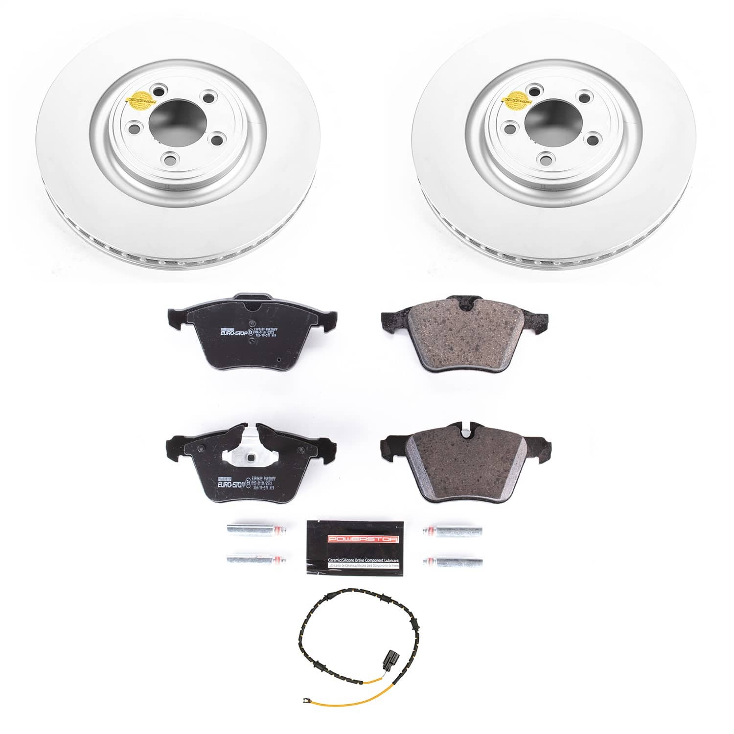 Power Stop - ESK8035 - Front - Disc Brake Pad and Rotor Kit