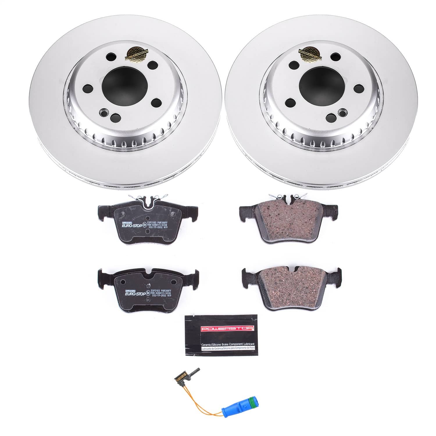 Power Stop - ESK8047 - Rear - Disc Brake Pad and Rotor Kit
