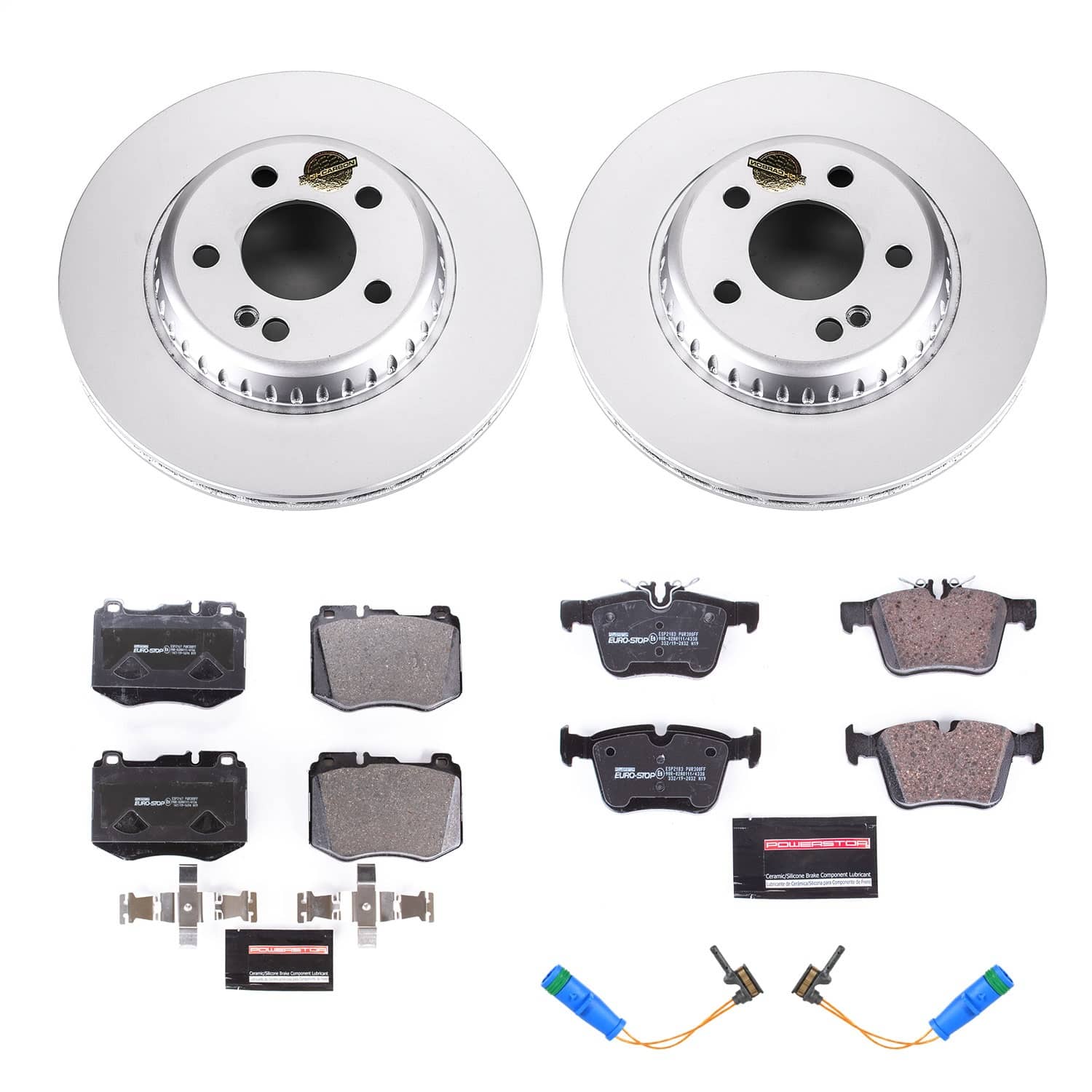 Power Stop - ESK8050 - Front and Rear - Disc Brake Pad and Rotor Kit