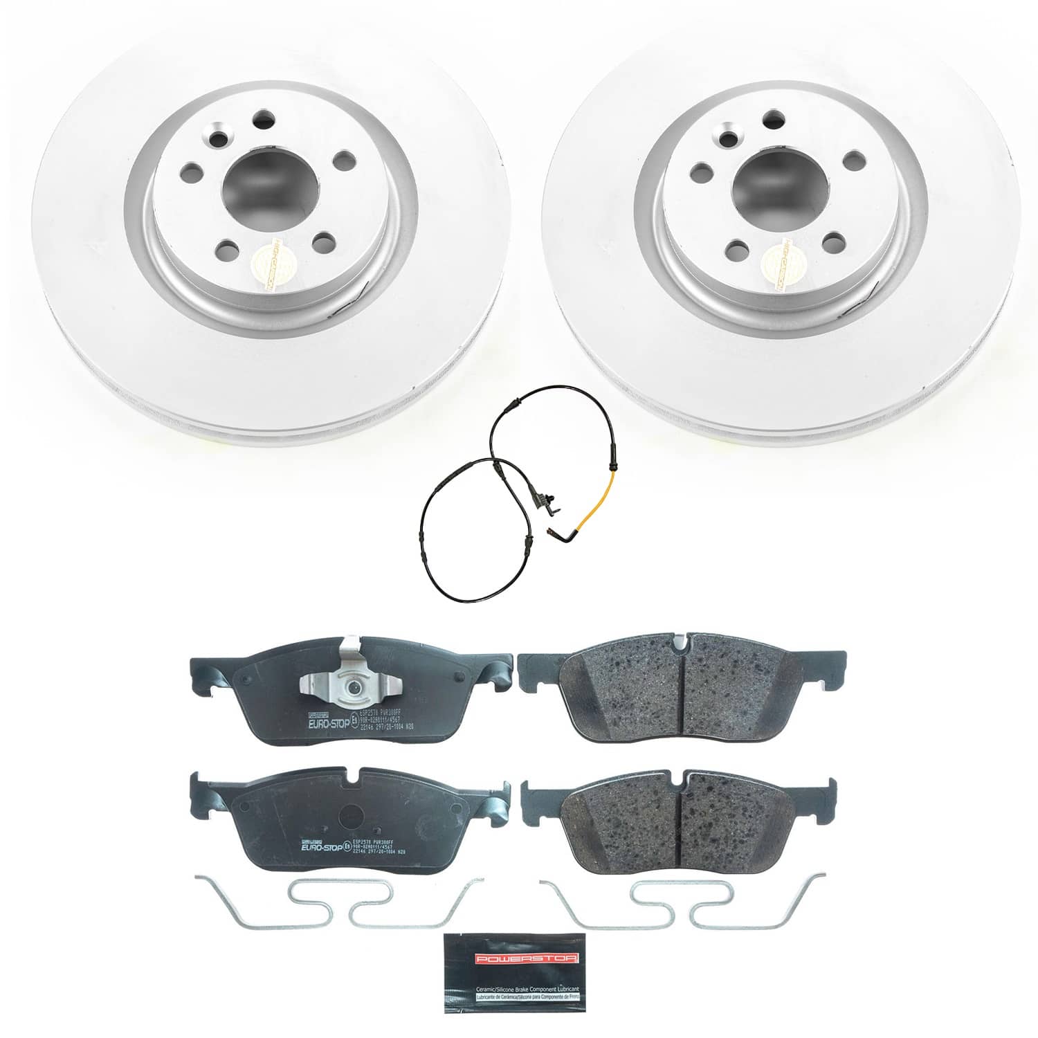 Power Stop - ESK8107 - Front - Disc Brake Pad and Rotor Kit