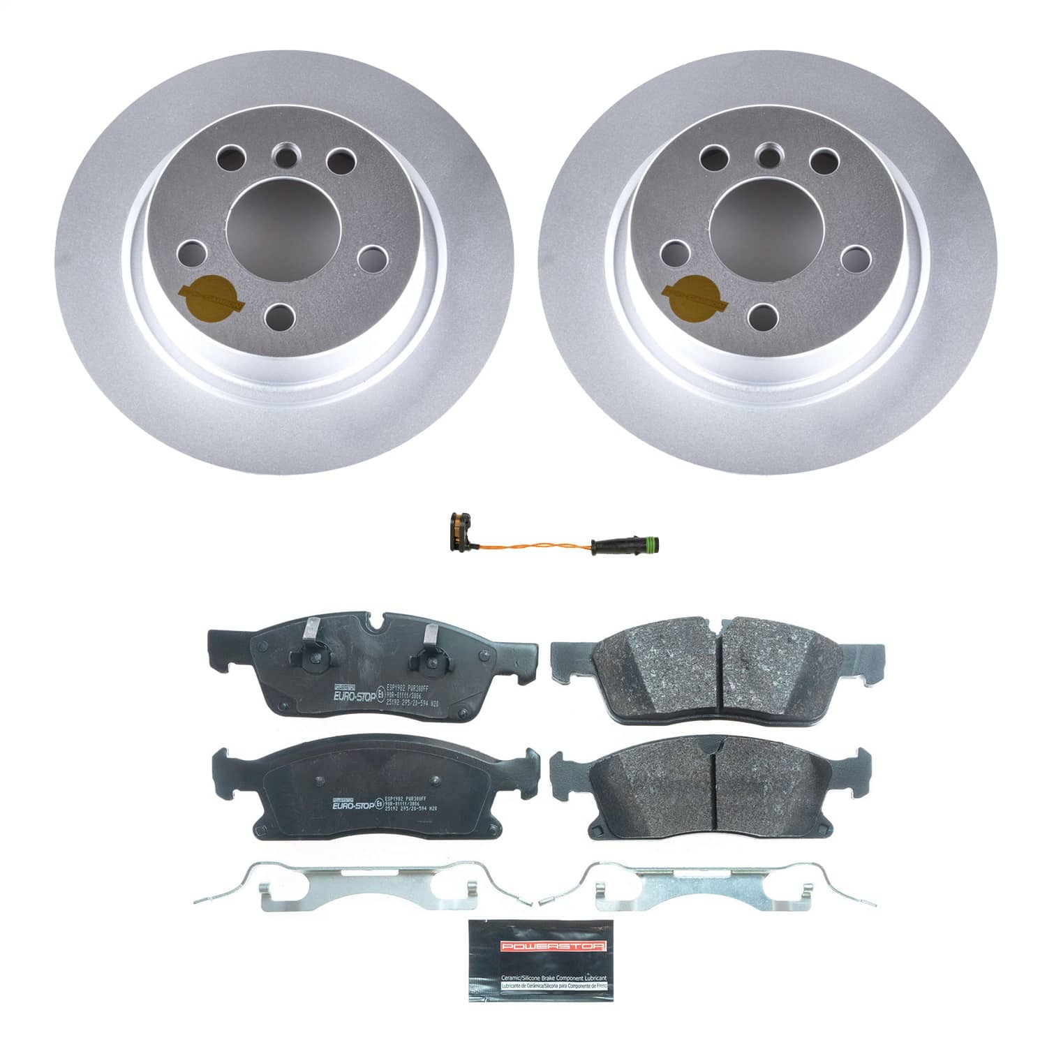 Power Stop - ESK8114 - Front - Disc Brake Pad and Rotor Kit
