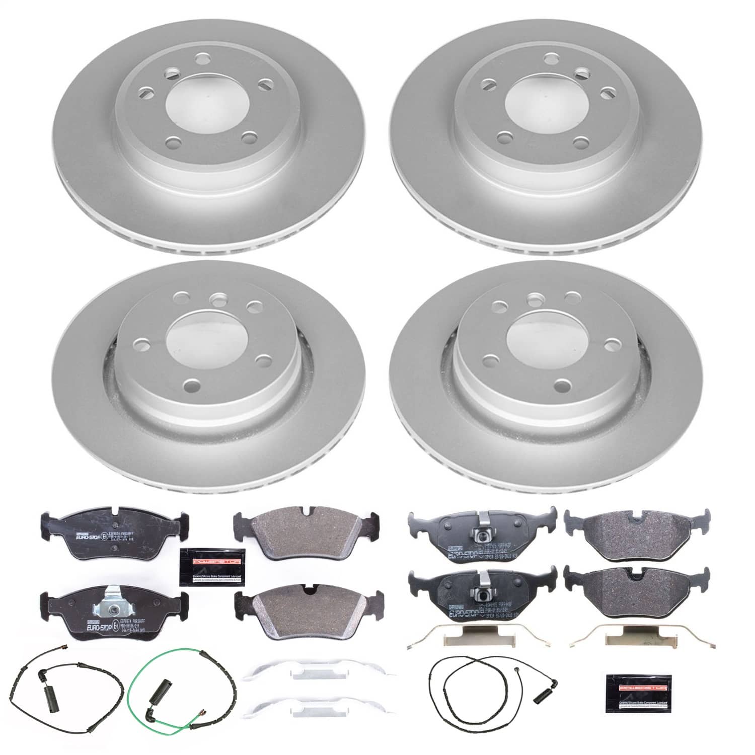 Power Stop - ESK871 - Front and Rear - Disc Brake Pad and Rotor Kit
