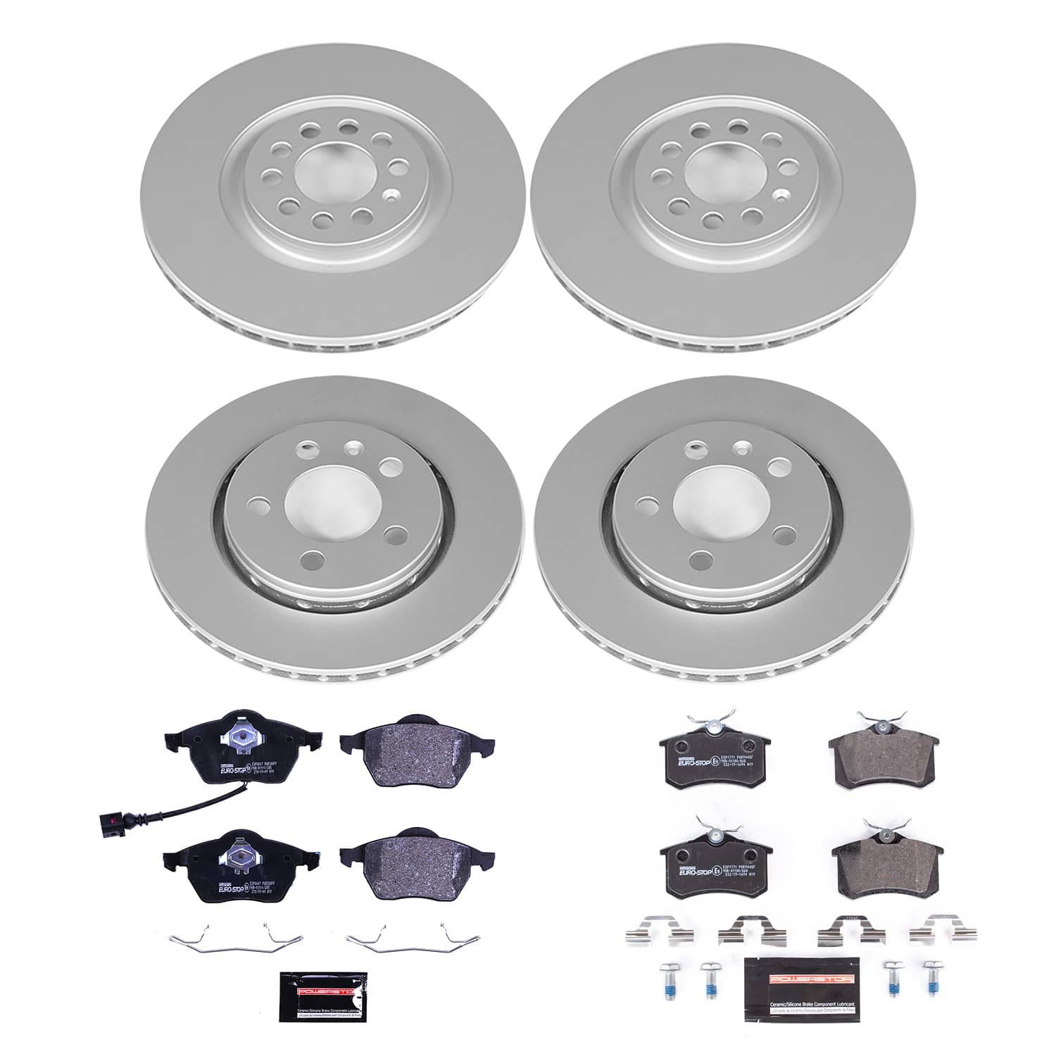 Power Stop - ESK916 - Front and Rear - Disc Brake Pad and Rotor Kit