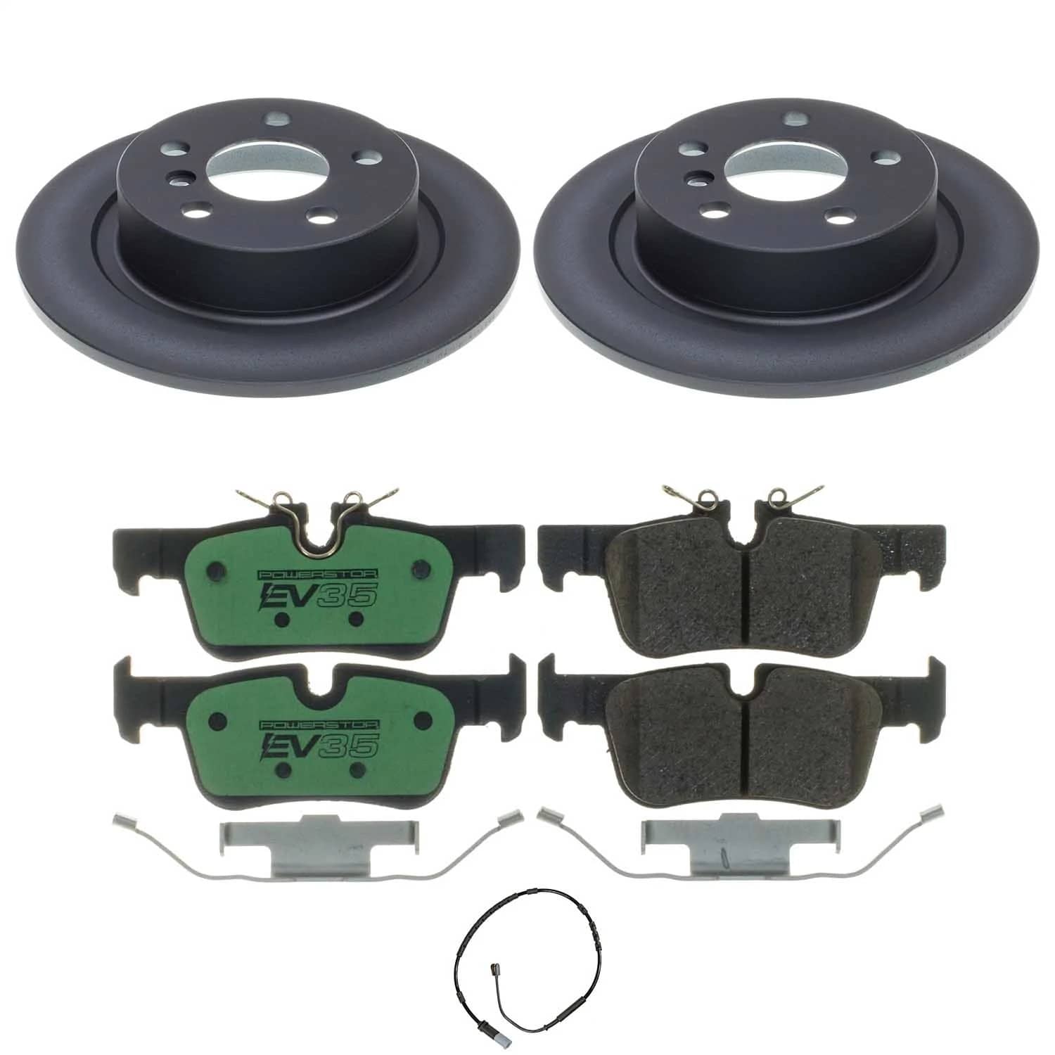 Power Stop - EVK8110 - Rear - Disc Brake Pad and Rotor Kit