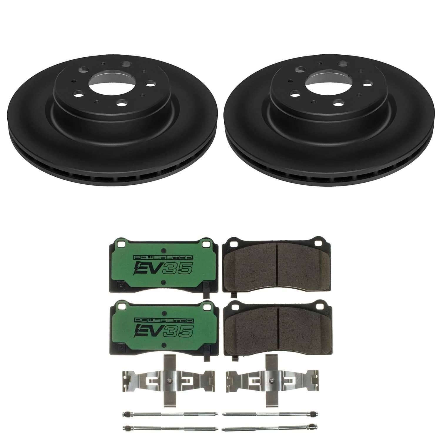 Power Stop - EVK8844 - Front - Disc Brake Pad and Rotor Kit