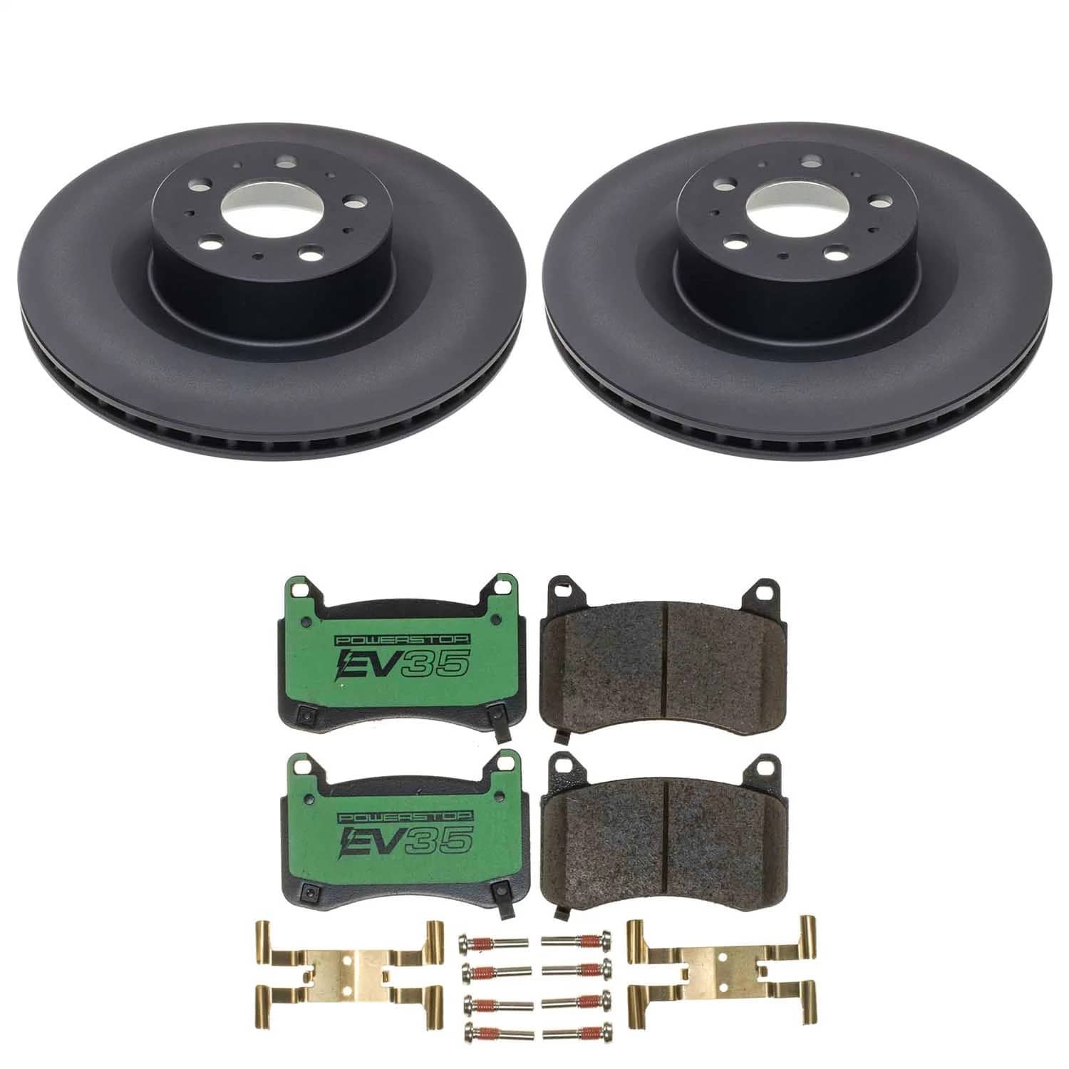 Power Stop - EVK9253 - Front - Disc Brake Pad and Rotor Kit