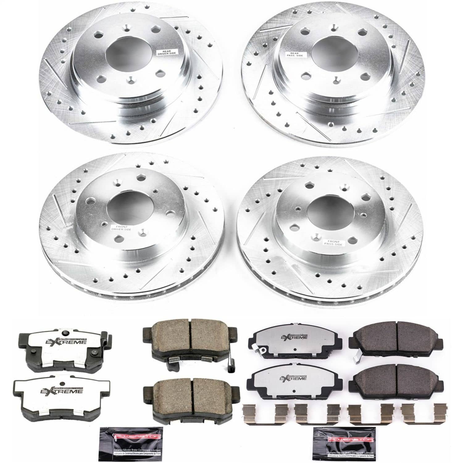 Power Stop - K1034-26 - Front and Rear - Disc Brake Pad and Rotor Kit