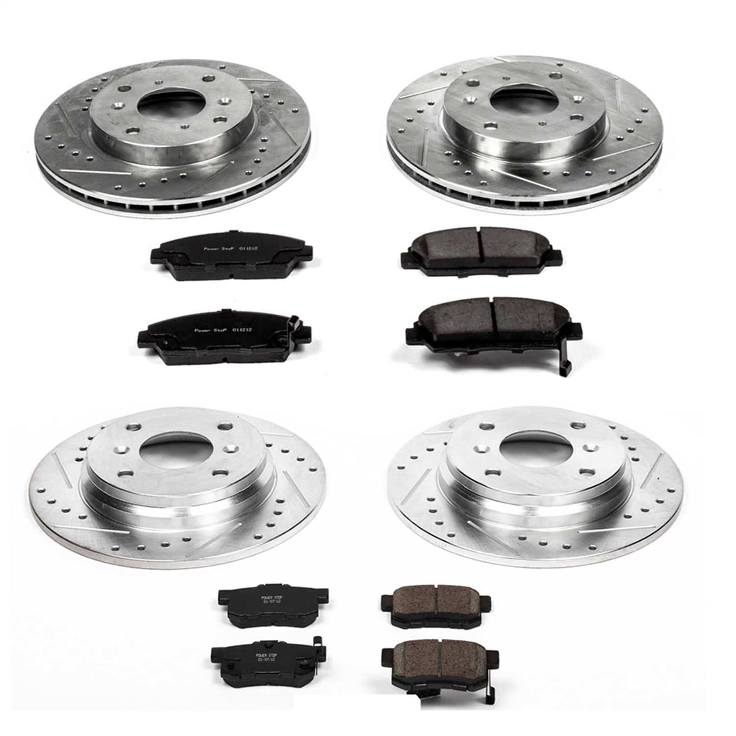 Power Stop - K1034 - Front and Rear - Disc Brake Pad and Rotor Kit