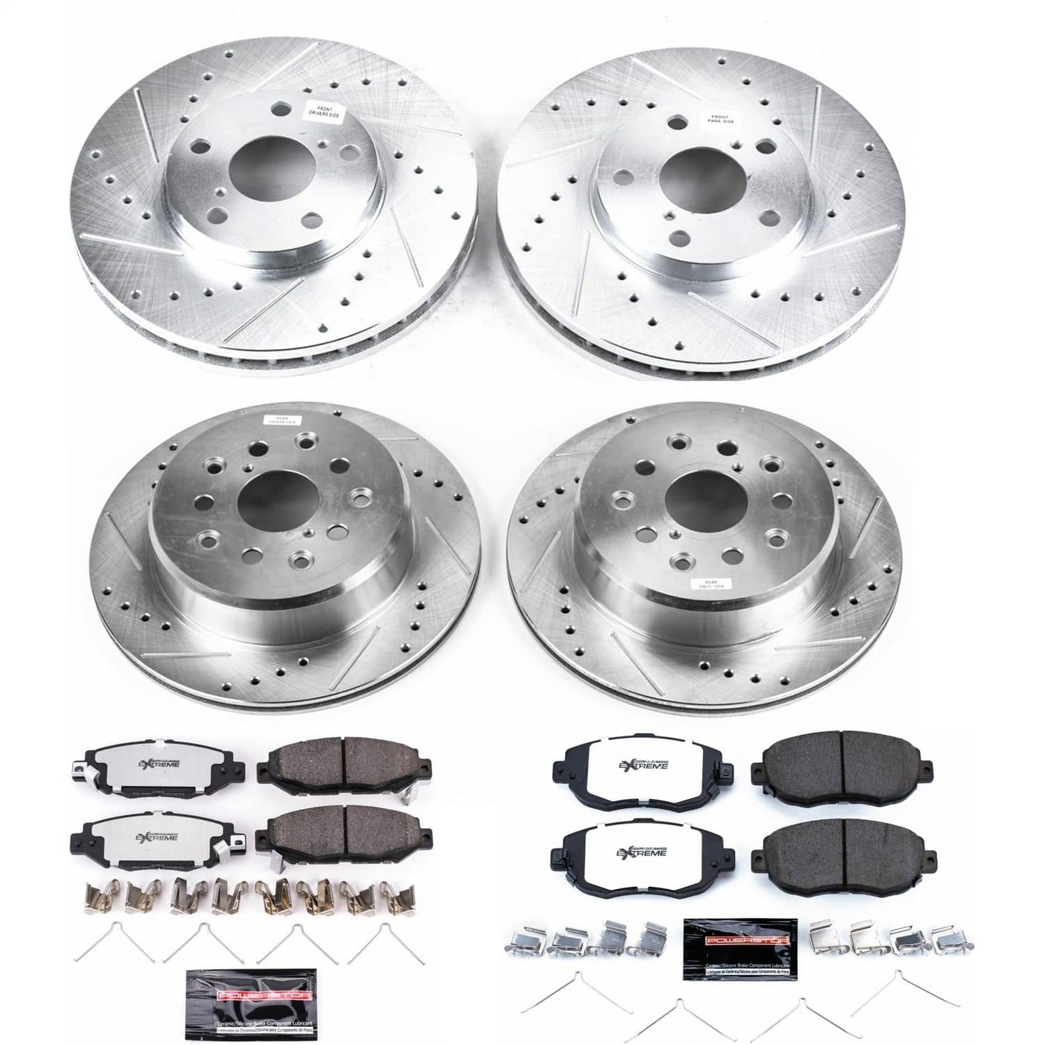 Power Stop - K1078-26 - Front and Rear - Disc Brake Pad and Rotor Kit
