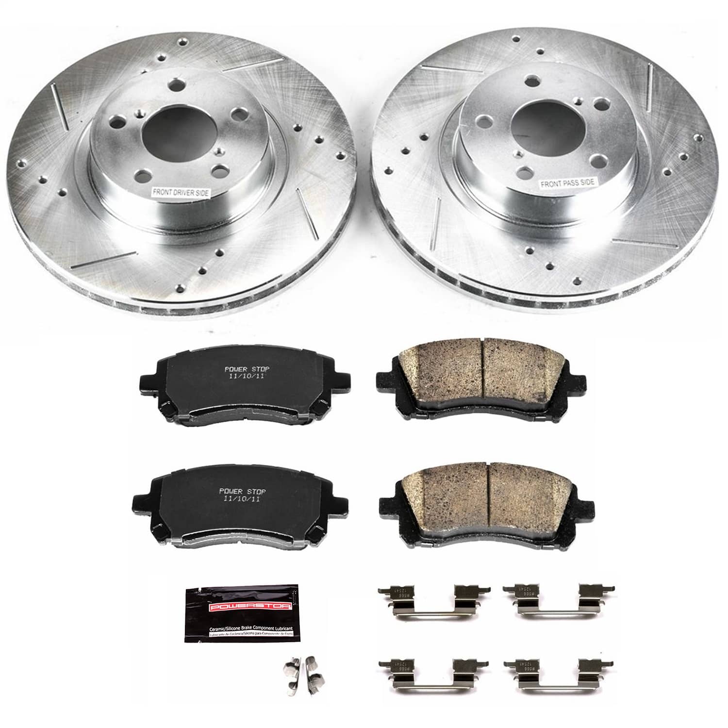 Power Stop - K1120 - Front - Disc Brake Pad and Rotor Kit