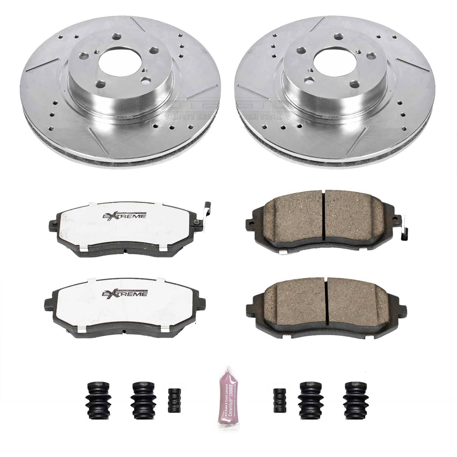 Power Stop - K1124-26 - Front - Disc Brake Pad and Rotor Kit