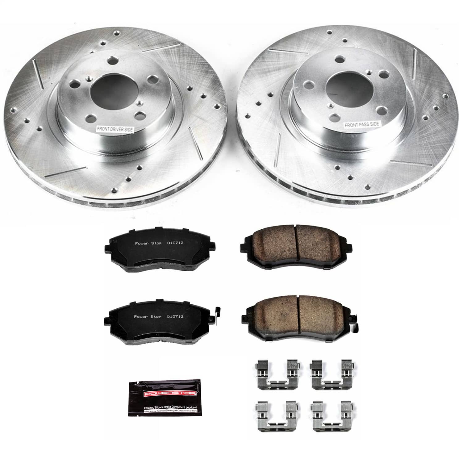 Power Stop - K1124 - Front - Disc Brake Pad and Rotor Kit