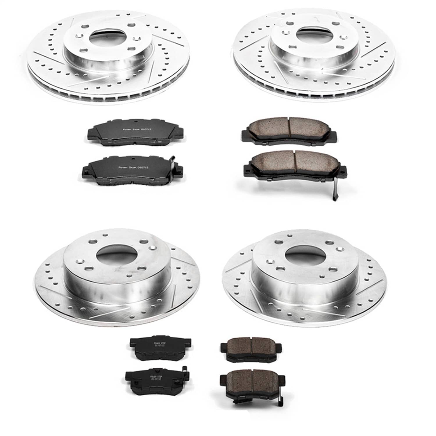 Power Stop - K1238 - Front and Rear - Disc Brake Pad and Rotor Kit