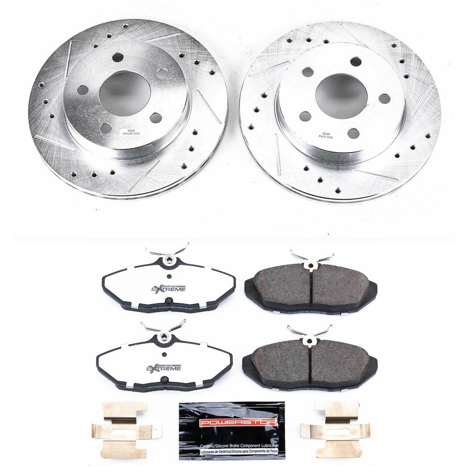 Power Stop - K1297-26 - Rear - Disc Brake Pad and Rotor Kit