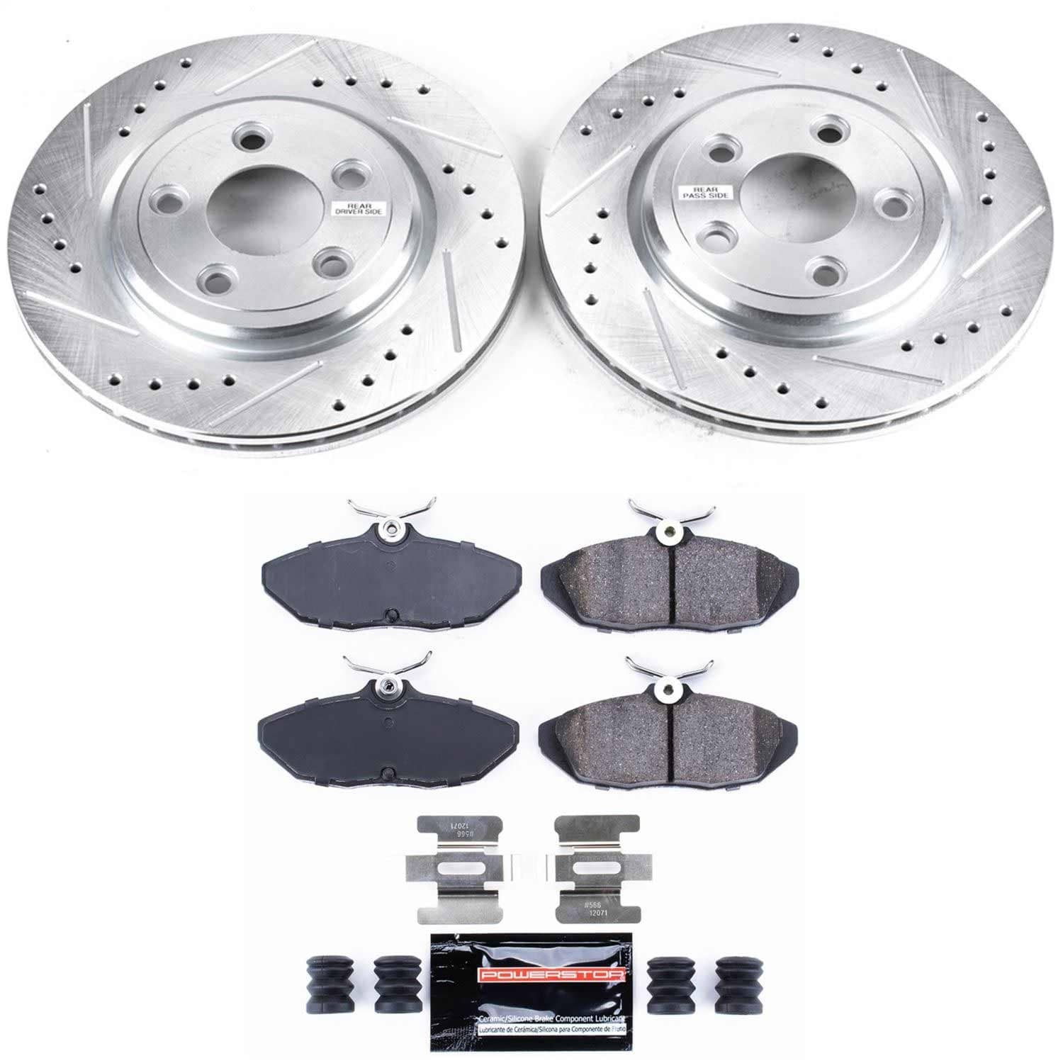 Power Stop - K1360 - Rear - Disc Brake Pad and Rotor Kit