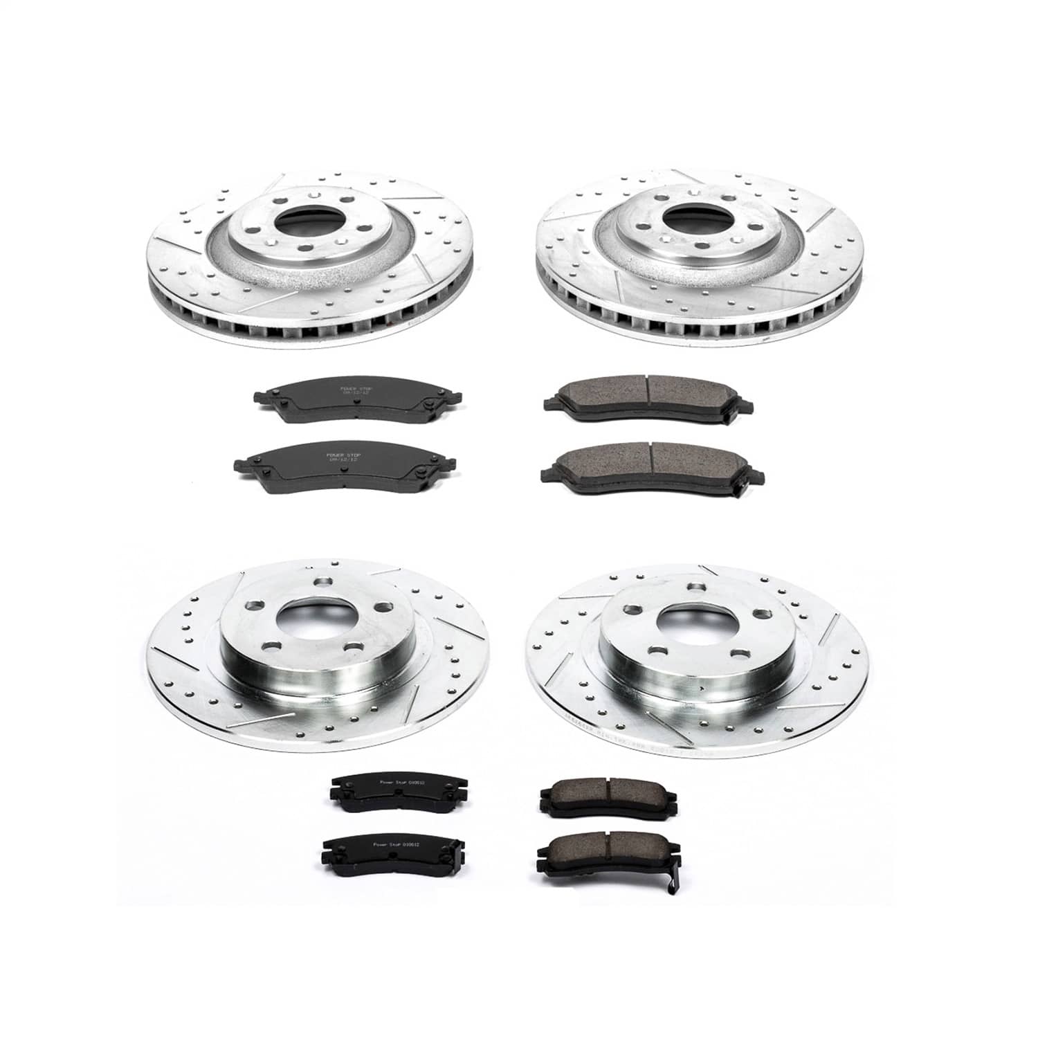 Power Stop - K1431 - Front and Rear - Disc Brake Pad and Rotor Kit