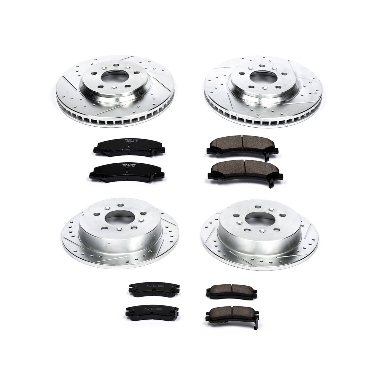 Power Stop - K1438 - Front and Rear - Disc Brake Pad and Rotor Kit