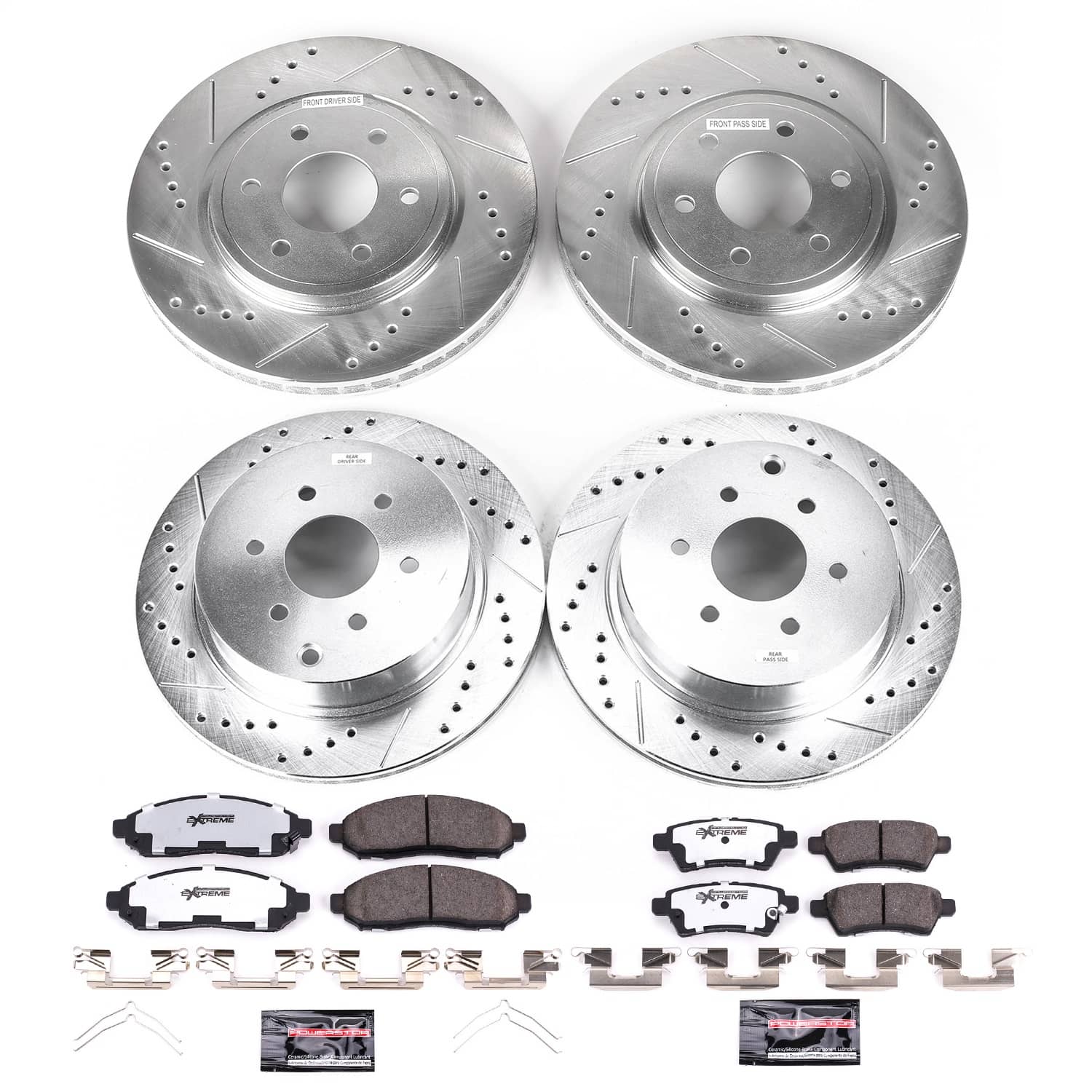 Power Stop - K144-36 - Front and Rear - Disc Brake Pad and Rotor Kit
