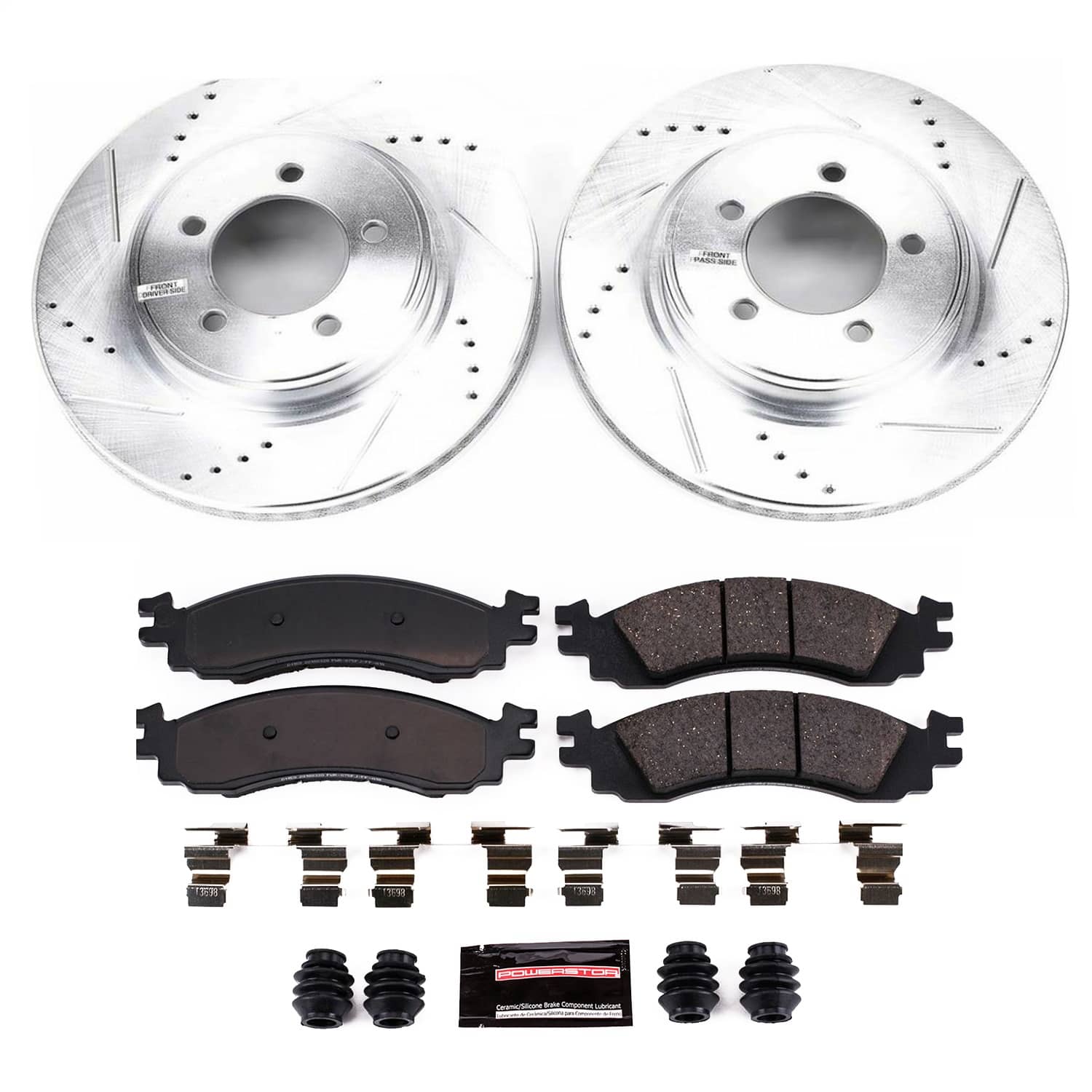Power Stop - K1441 - Front - Disc Brake Pad and Rotor Kit