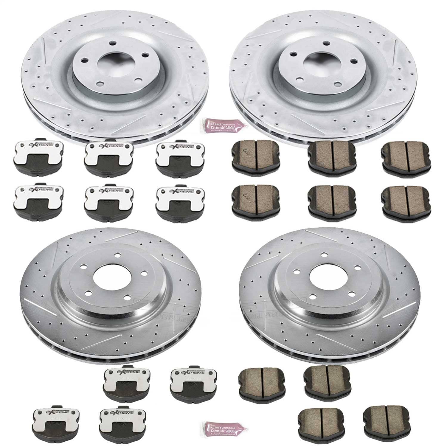 Power Stop - K1445-26 - Front and Rear - Disc Brake Pad and Rotor Kit