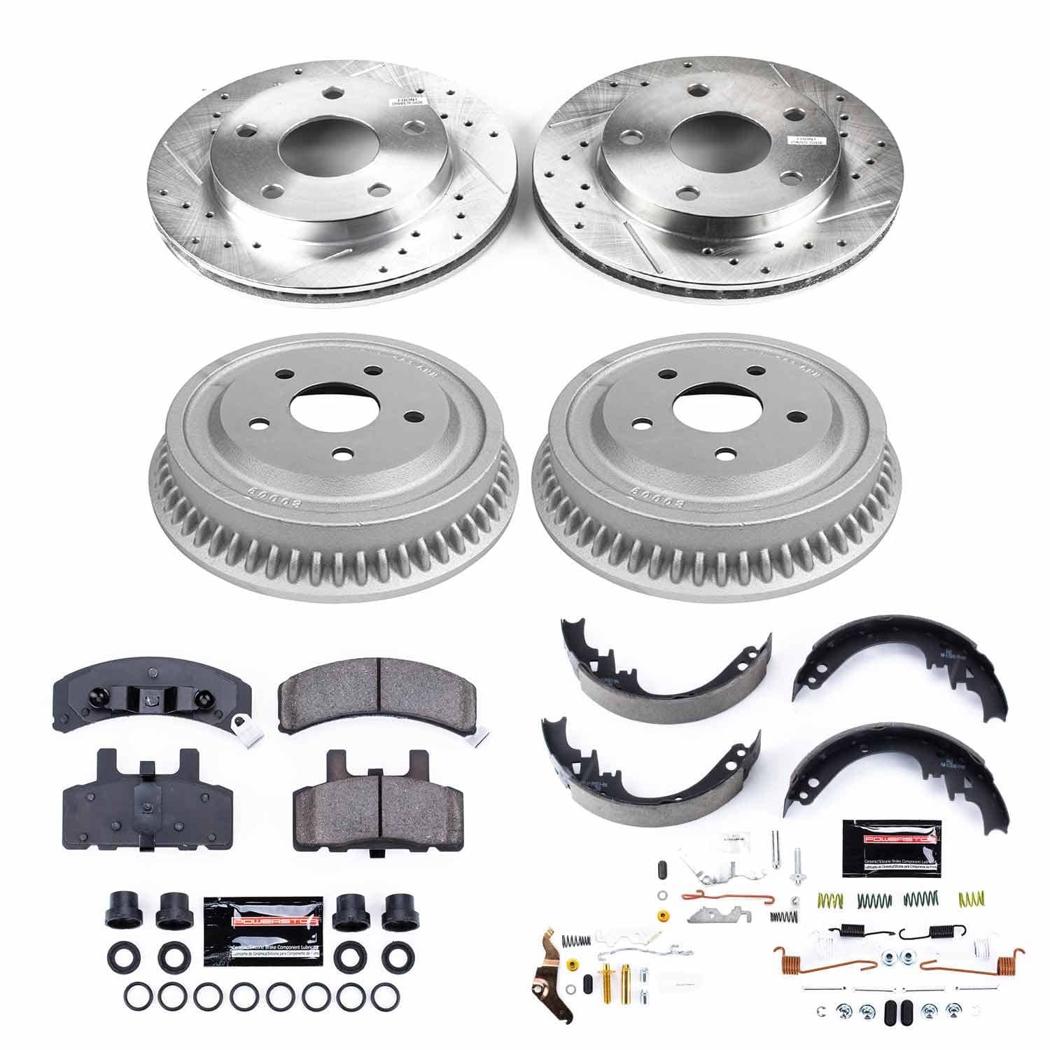 Power Stop - K15033DK - Complete Vehicle Disc/Drum Brake Kit