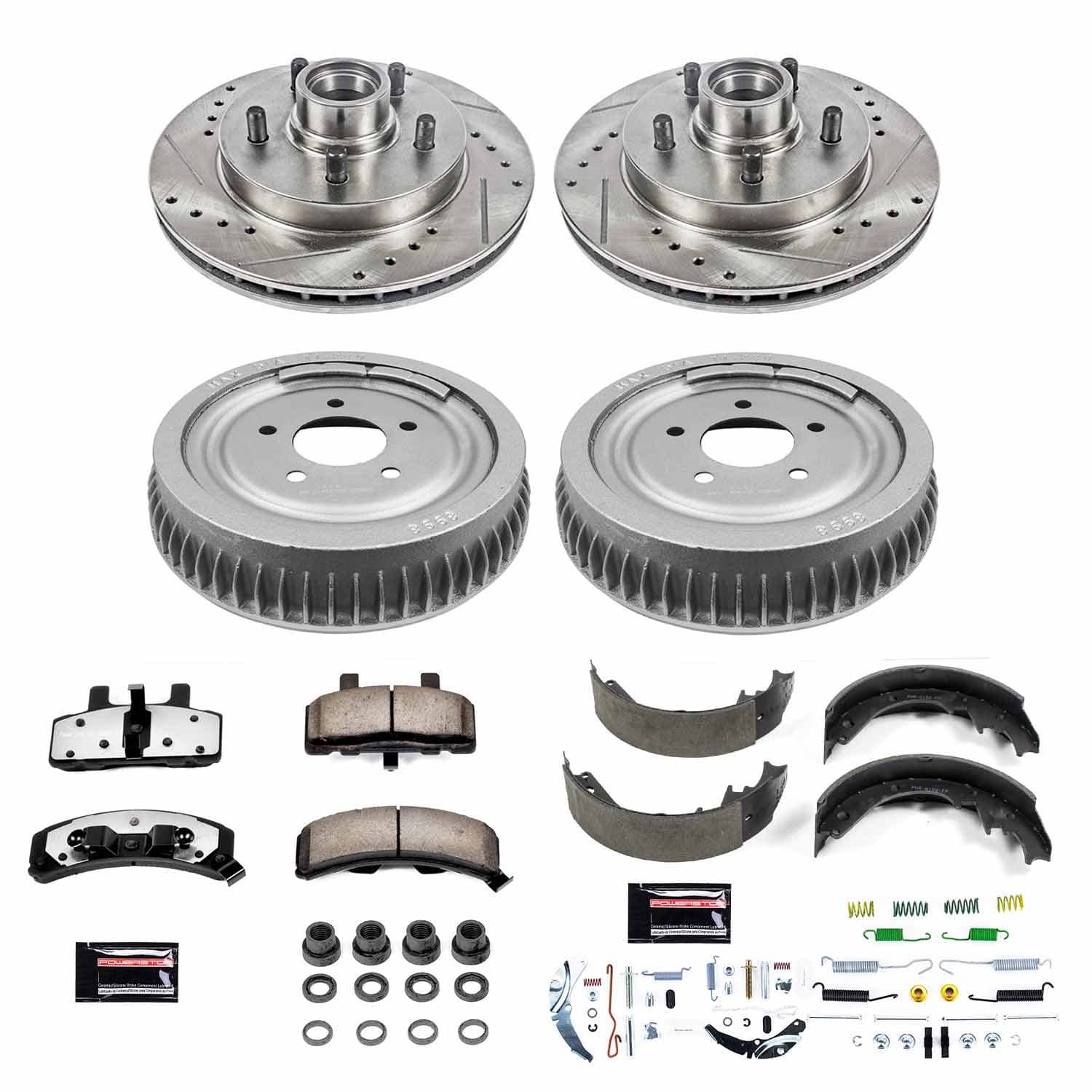 Power Stop - K15036DK-36 - Complete Vehicle Disc/Drum Brake Kit
