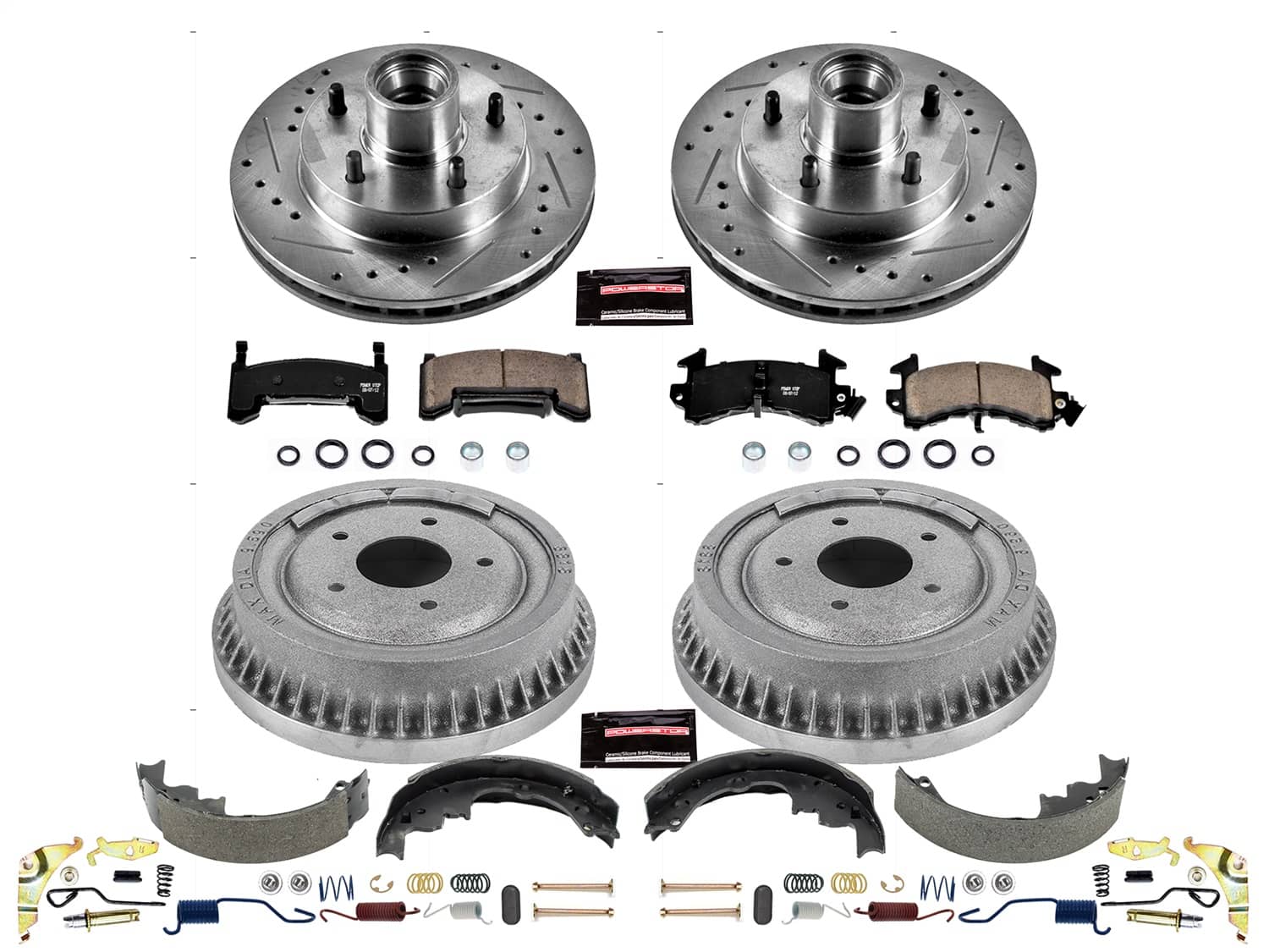Power Stop - K15041DK - Complete Vehicle Disc/Drum Brake Kit