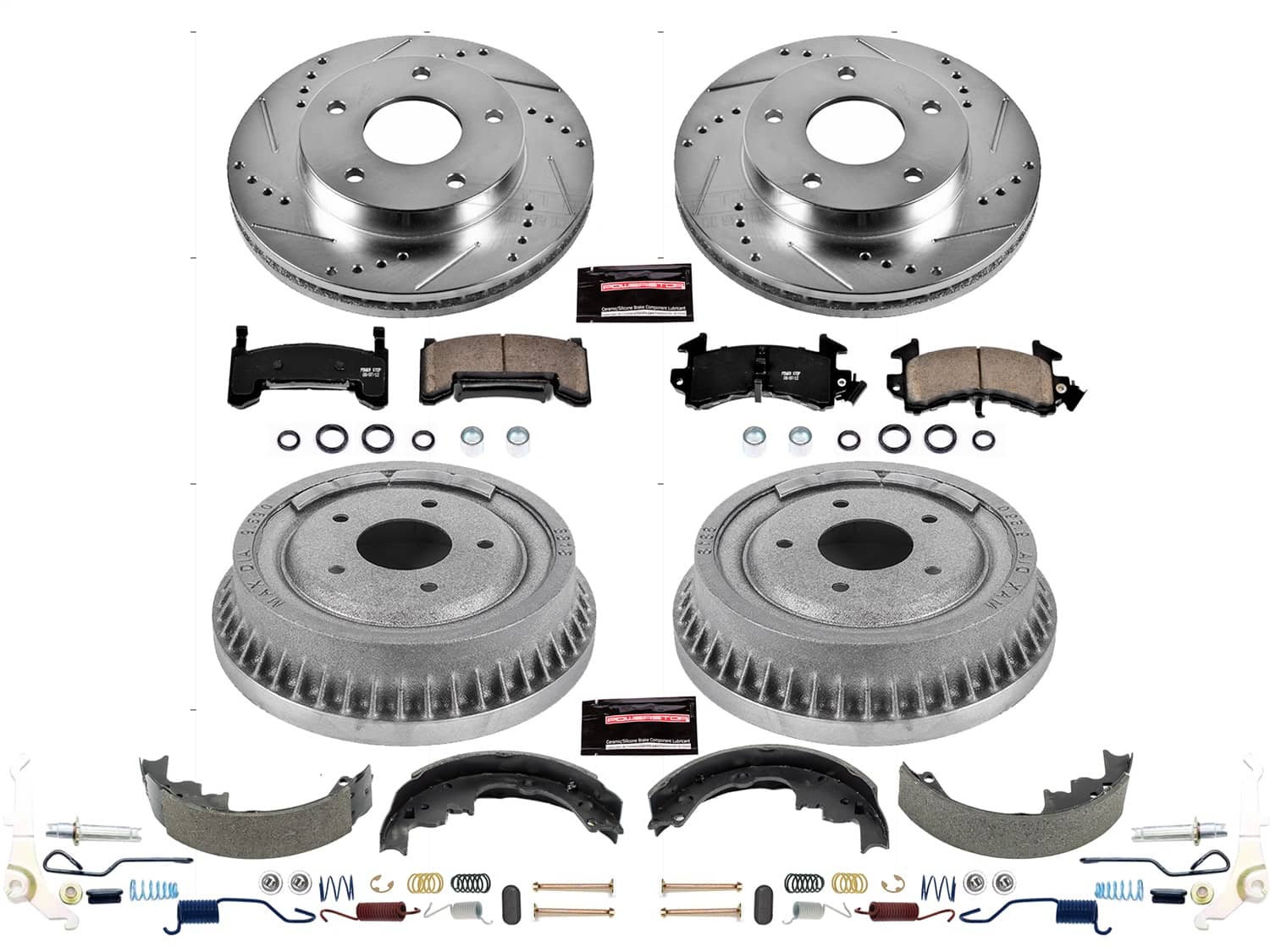 Power Stop - K15050DK - Complete Vehicle Disc/Drum Brake Kit