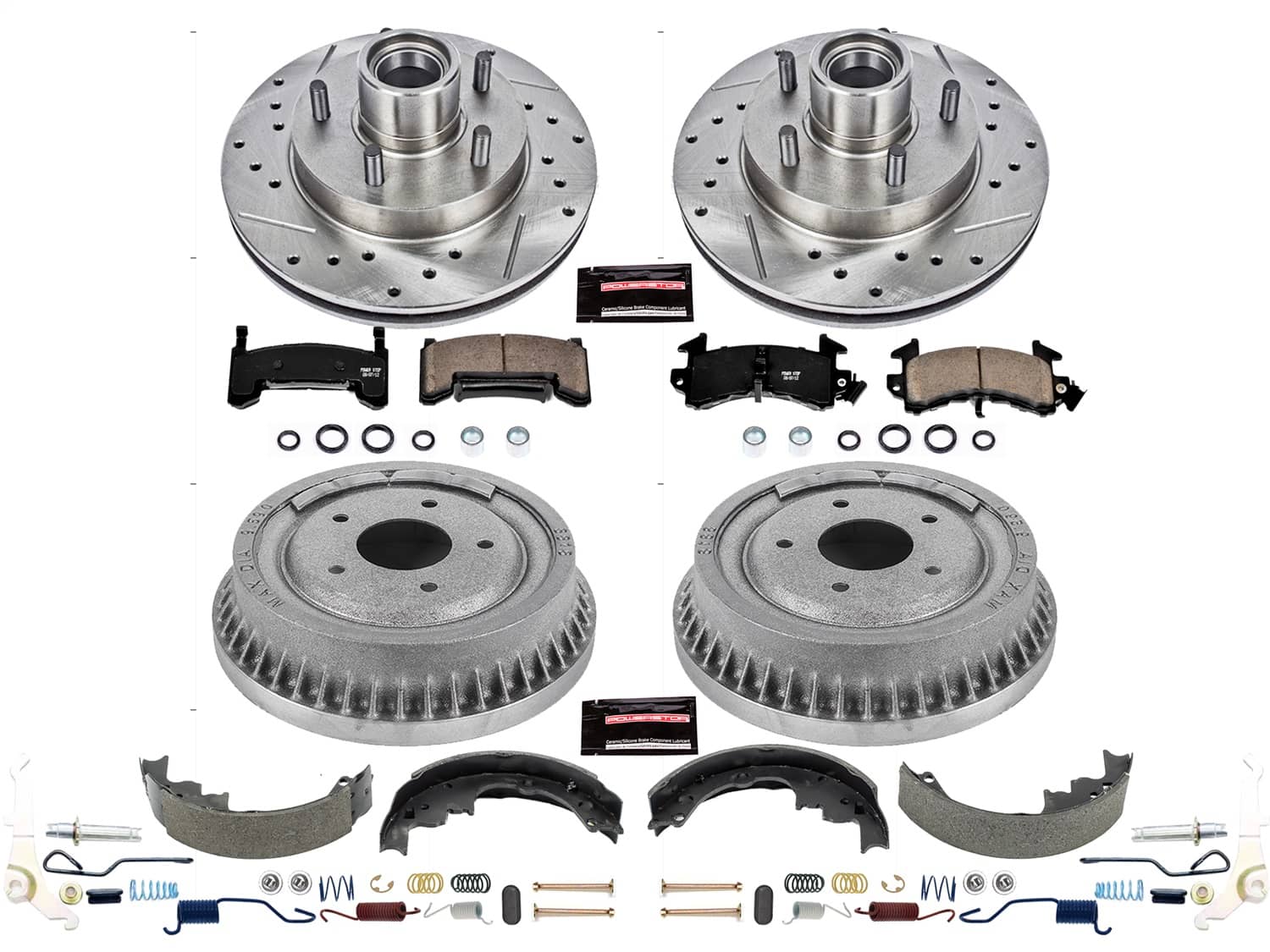 Power Stop - K15051DK - Complete Vehicle Disc/Drum Brake Kit