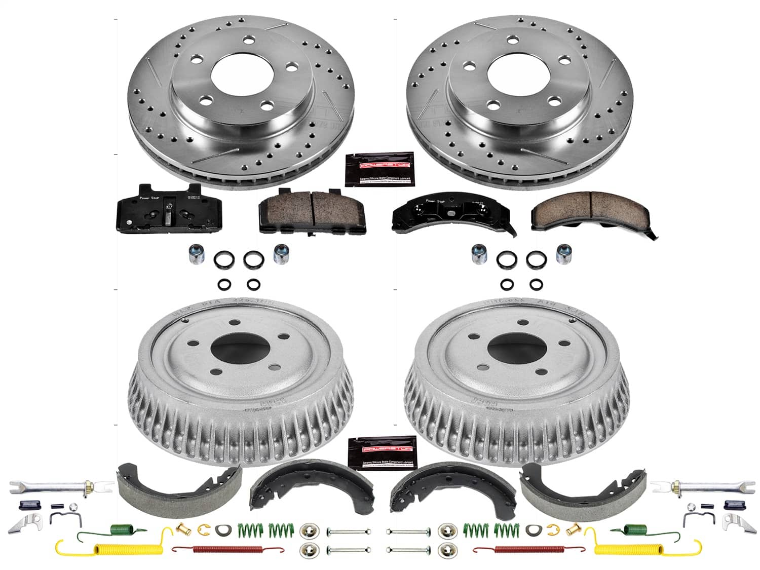 Power Stop - K15084DK - Complete Vehicle Disc/Drum Brake Kit